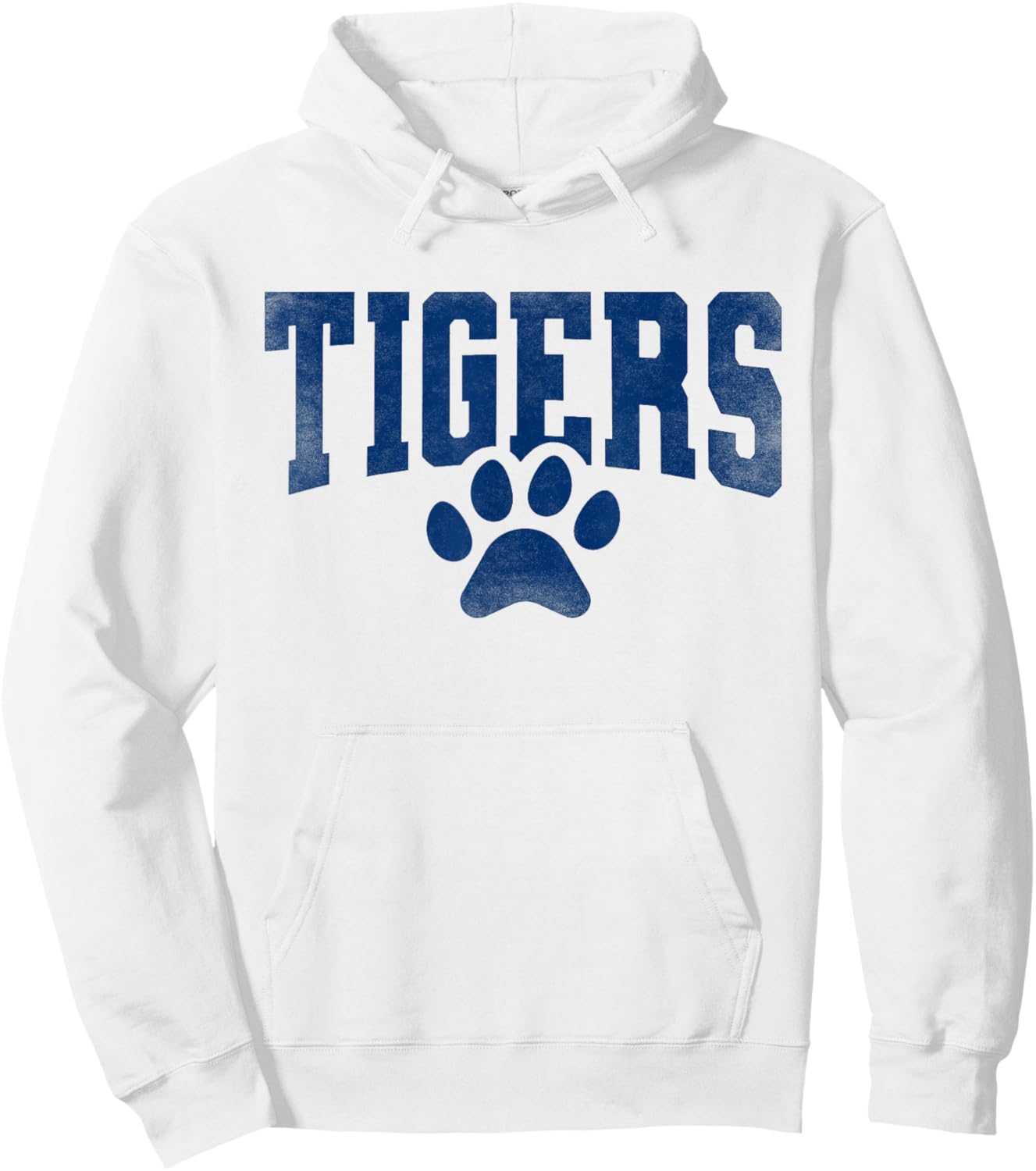 Vintage Tigers School Sports Name Spirit Girls Kid Hoodie - Hoodie | White