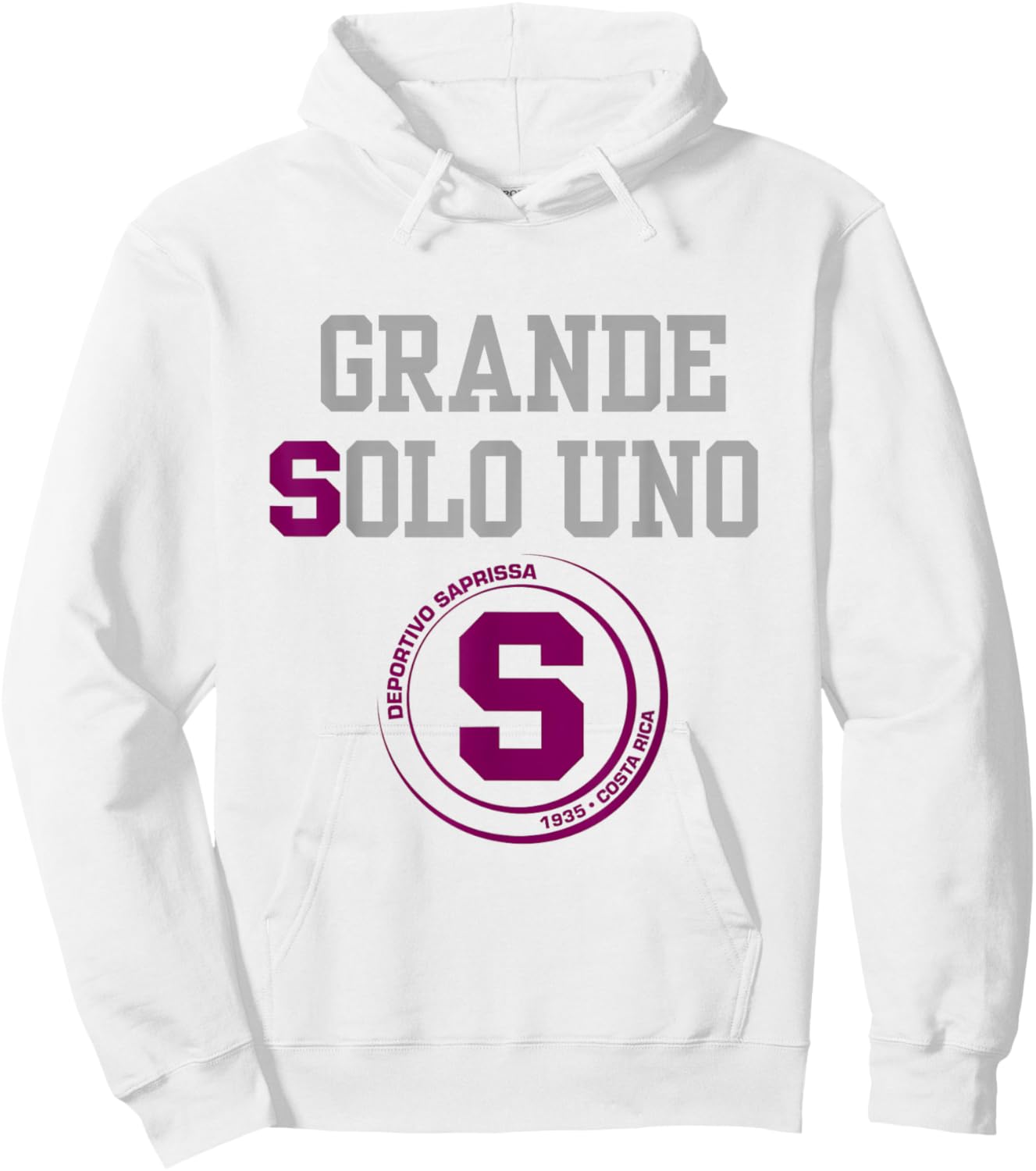 Grande SOLO uno Saprissa apparel Hoodie - Hoodie | White