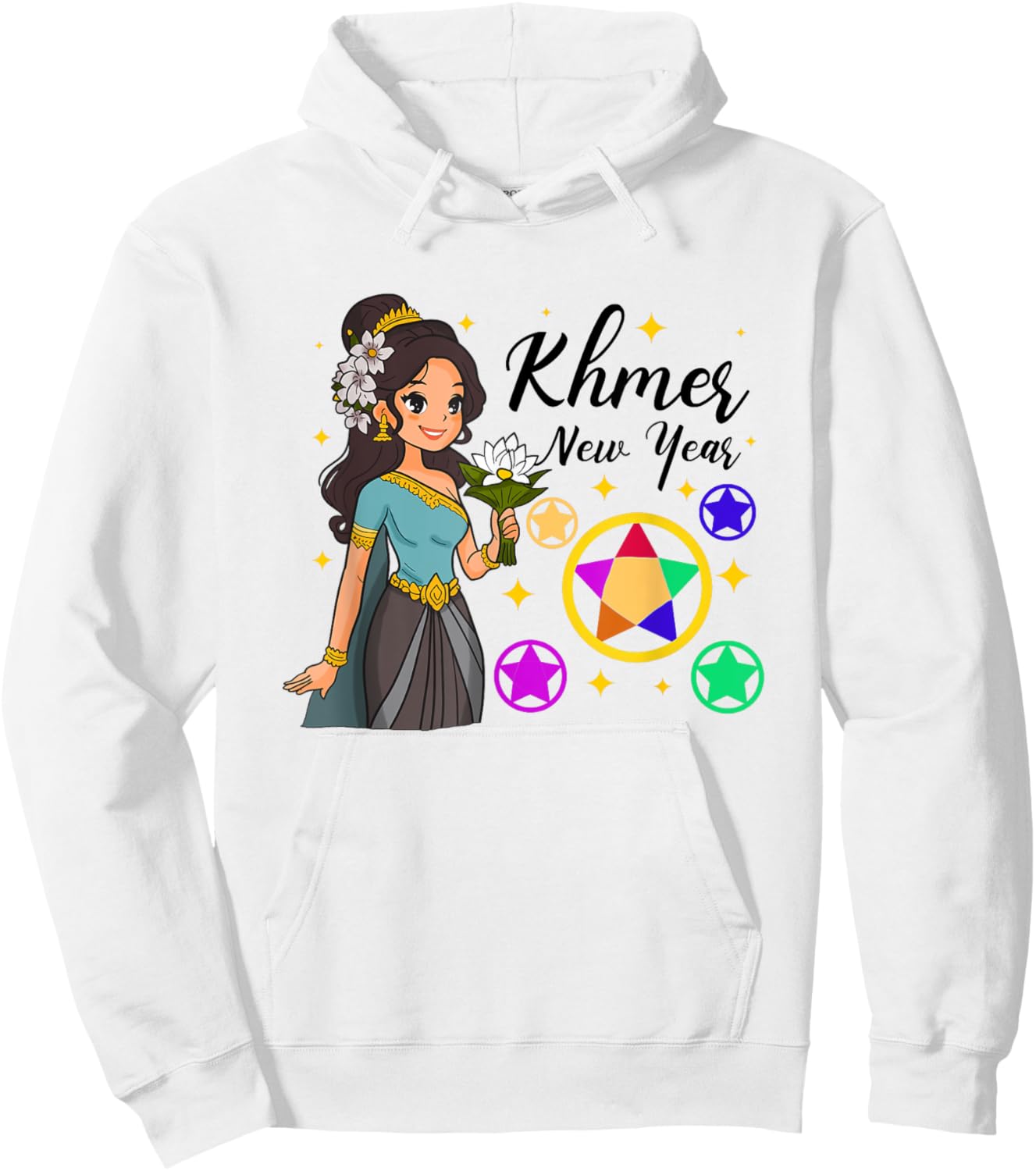 Cambodia Cambodian Boy Happy Khmer New Year Khmer Girl Hoodie - Hoodie | White