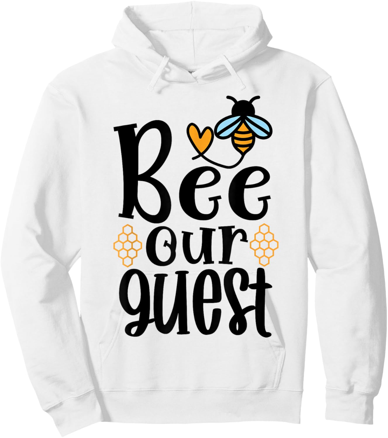 Bee Our Guest Hoodie - Hoodie | White