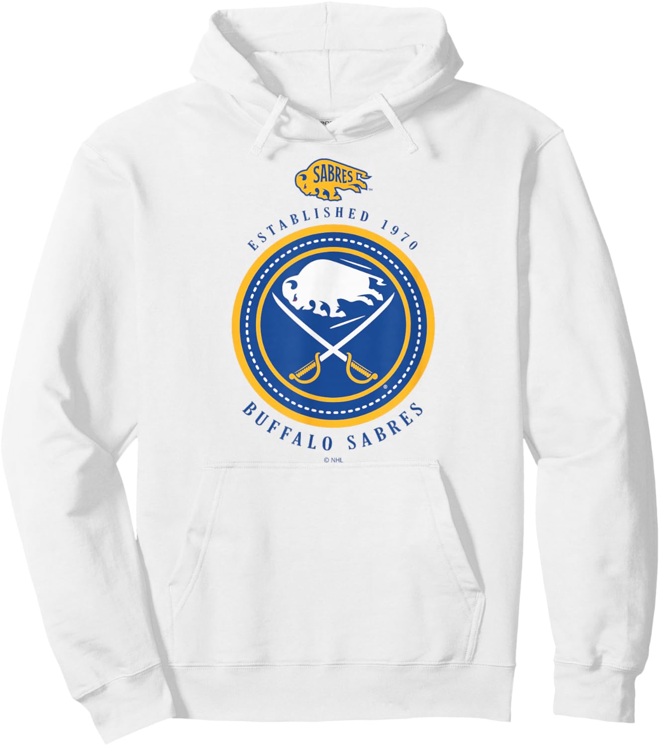 Buffalo Sabres Est 1970 Gray Officially Licensed Hoodie - Hoodie | White