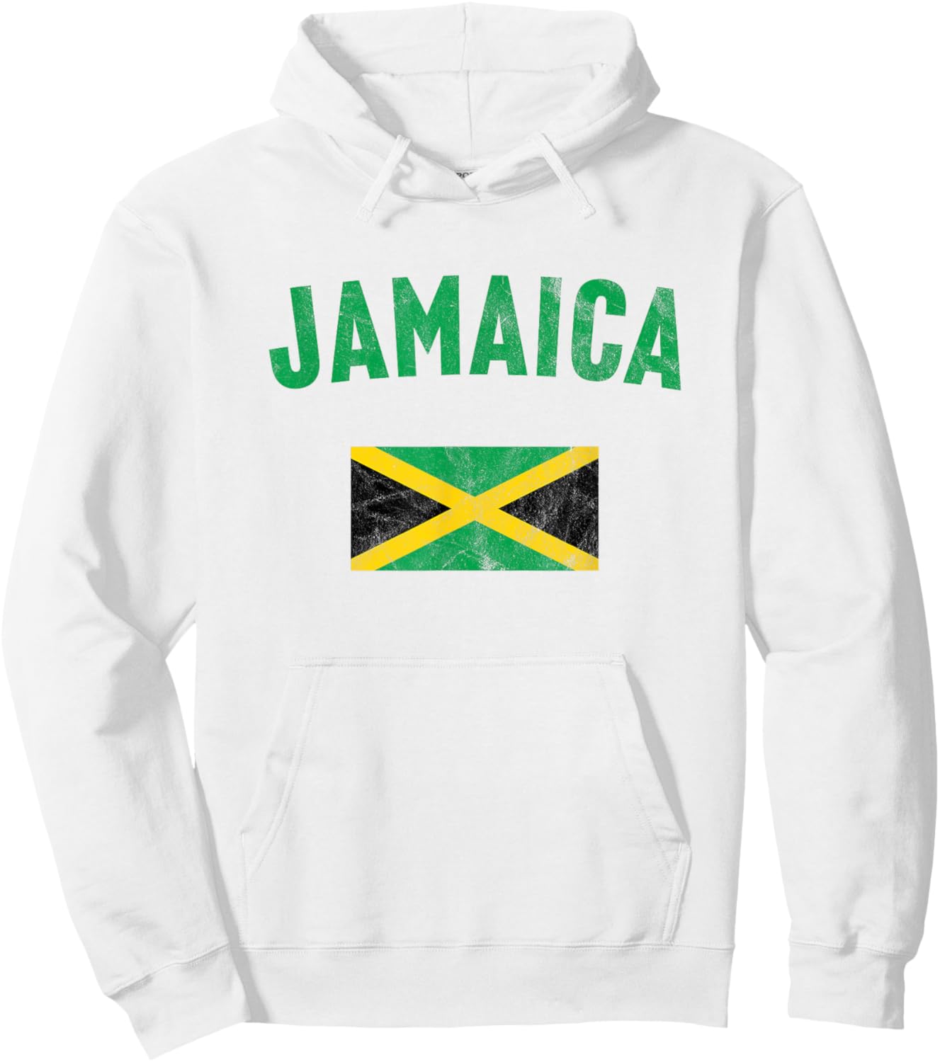 Jamaica Flag Hoodie - Hoodie | White