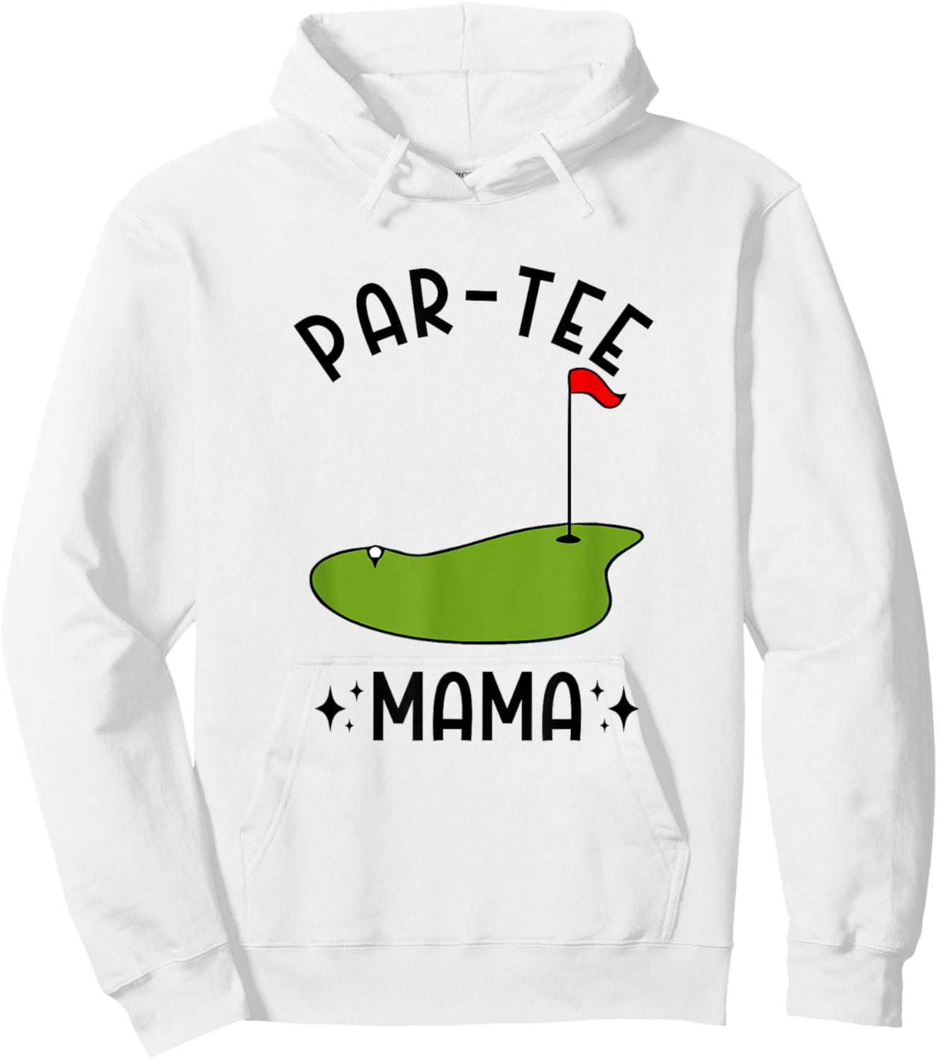 Par- Mama Golf Birthday Party Mom Hoodie - Hoodie | White