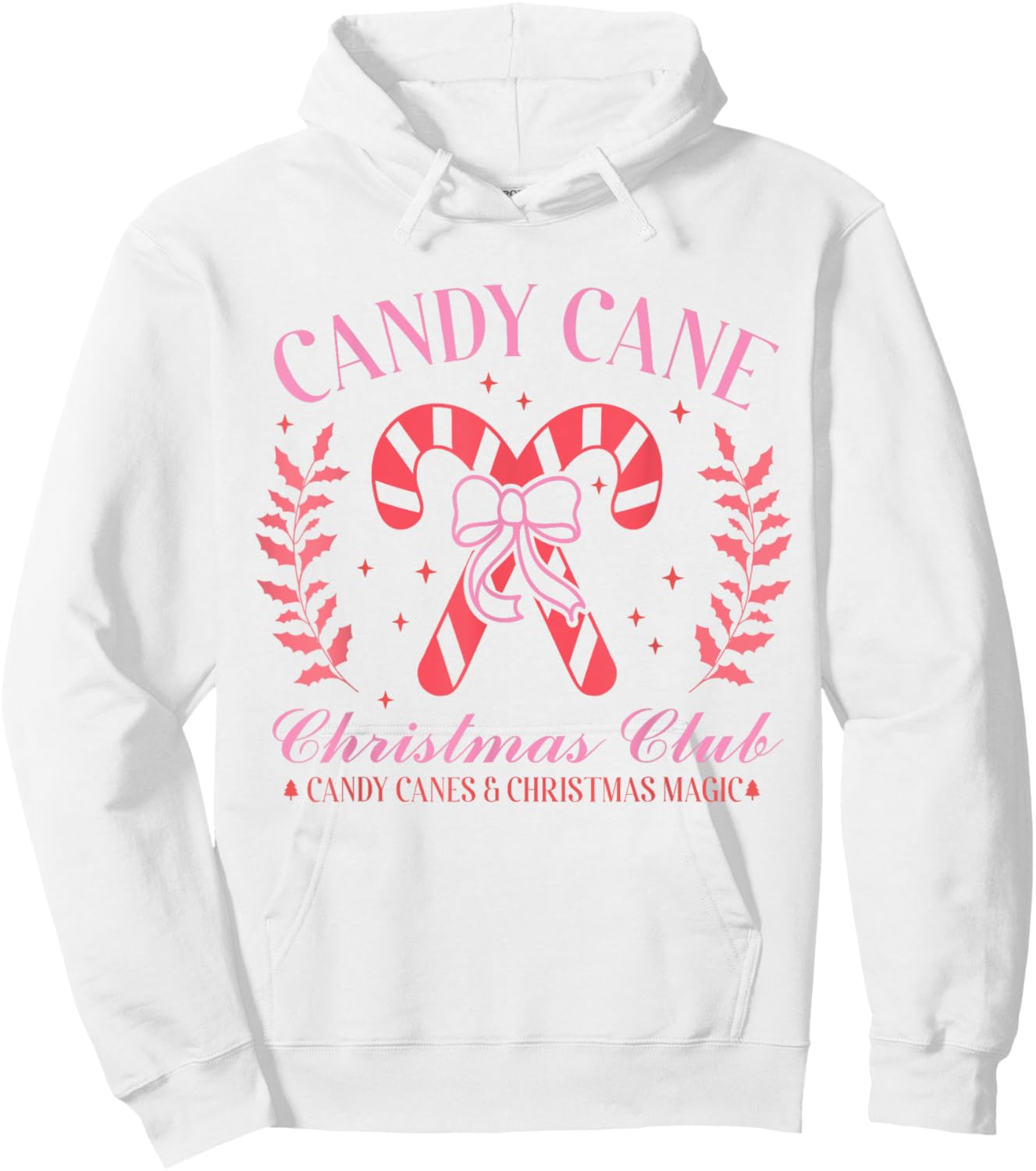 Candy Cane Christmas Club Shirt Festive Holiday Candy Canes Hoodie - Hoodie | White