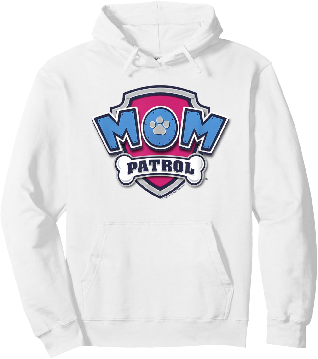 PAW Patrol Mother's Day Mom Patrol Badge Hoodie - Hoodie | White