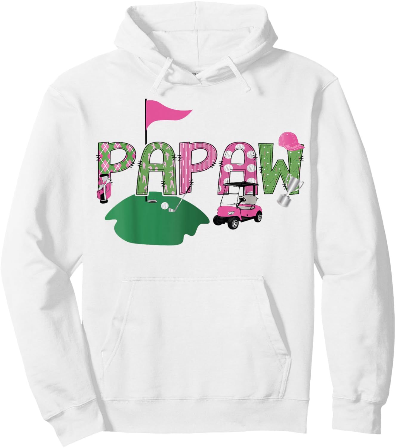 Golf Papaw Hole In One Golf 1St Birthday Party Hoodie - Hoodie | White