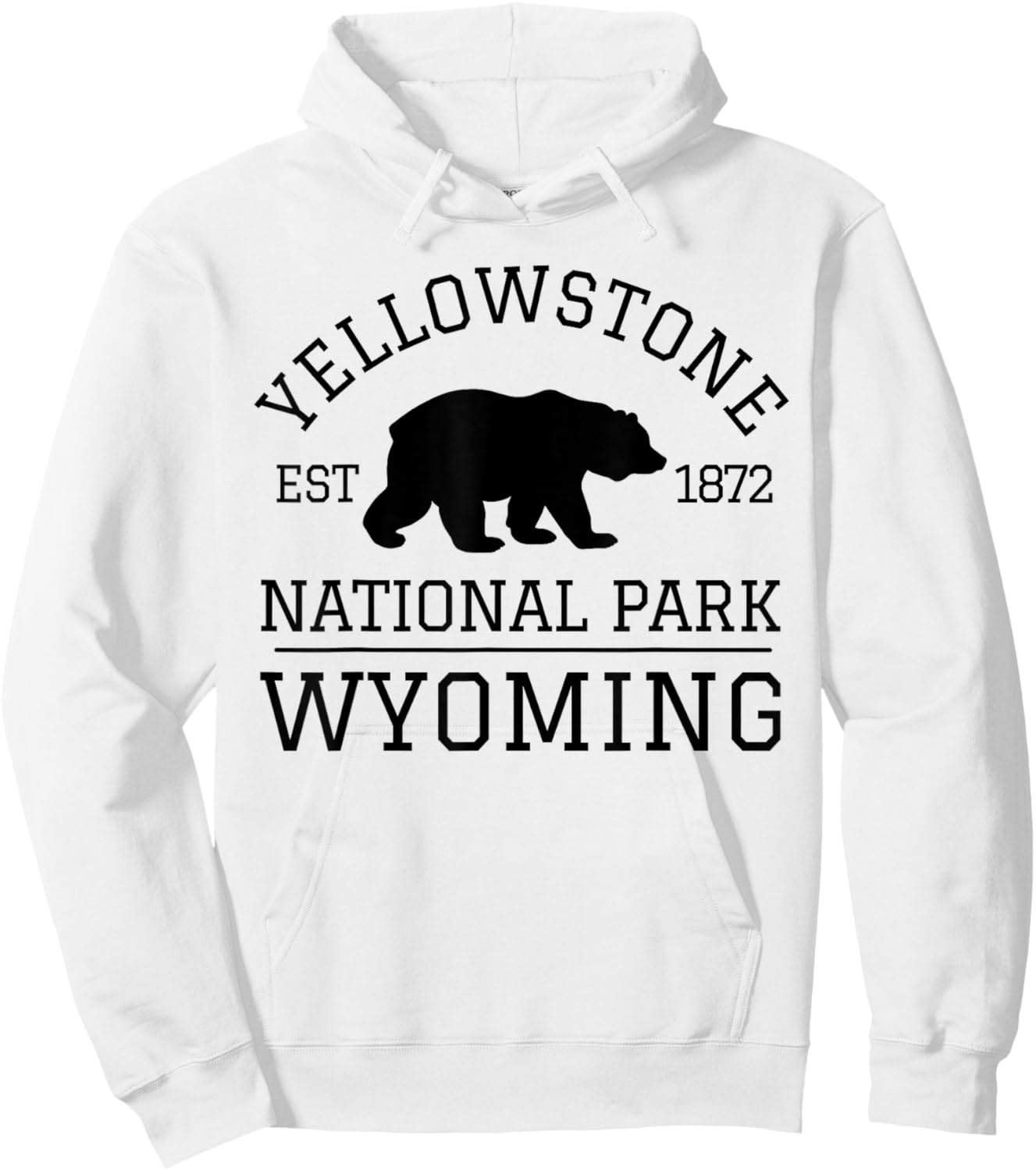 Yellowstone National Park Hoodie - Hoodie | White