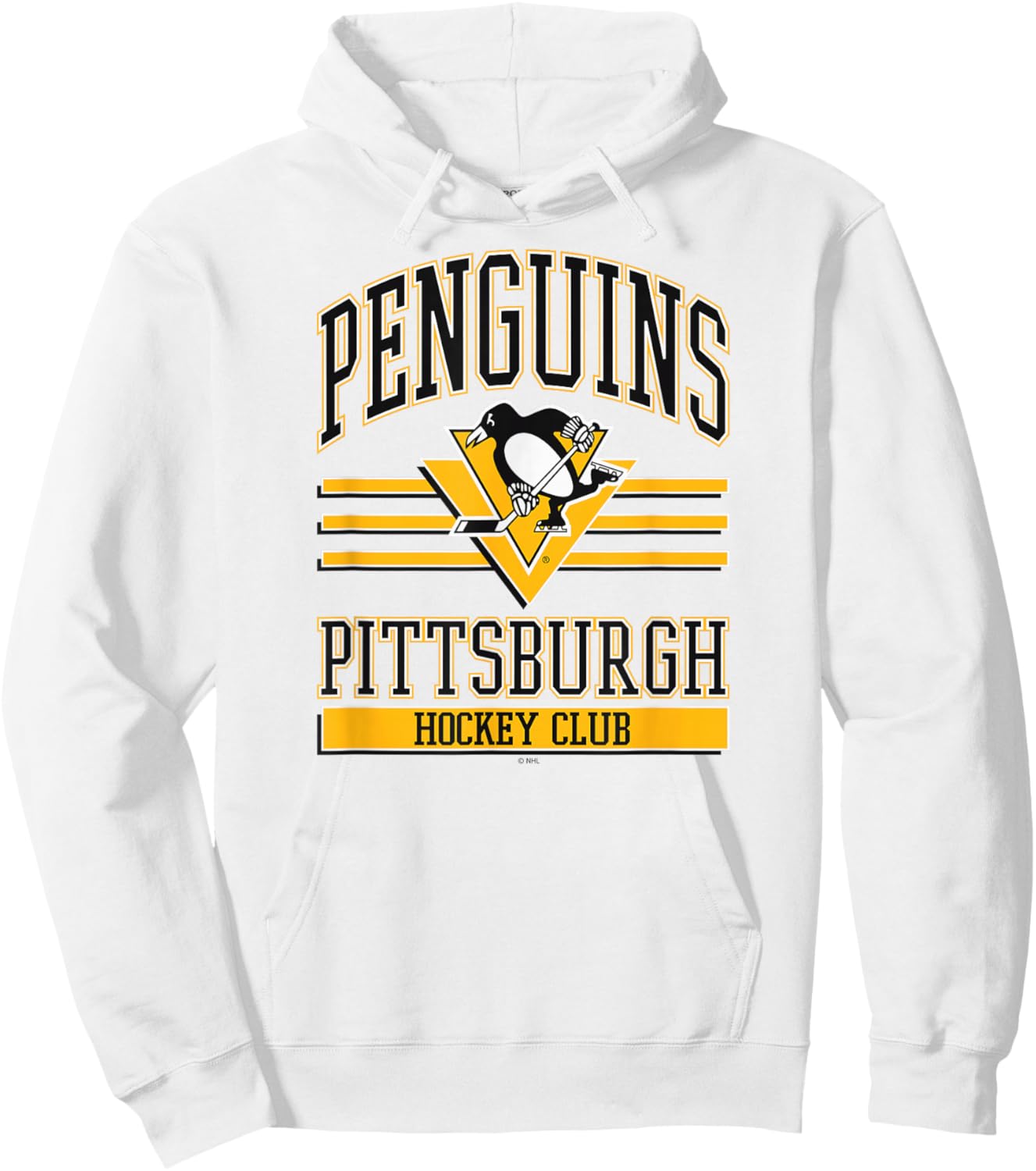 Pittsburgh Penguins Hockey Club Gray Officially Licensed Hoodie - Hoodie | White