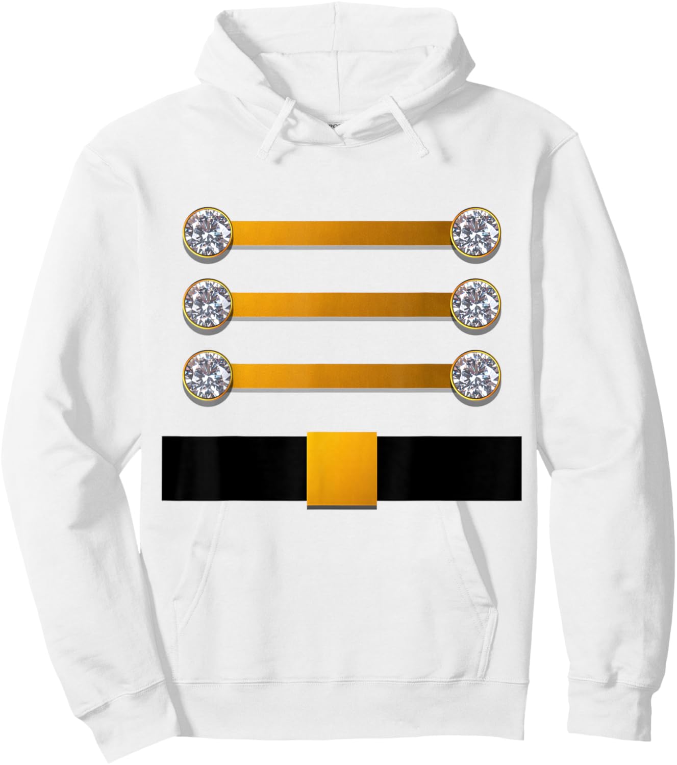 Toy Soldier Nutcracker Costume Christmas Drummer Outfit Hoodie - Hoodie | White