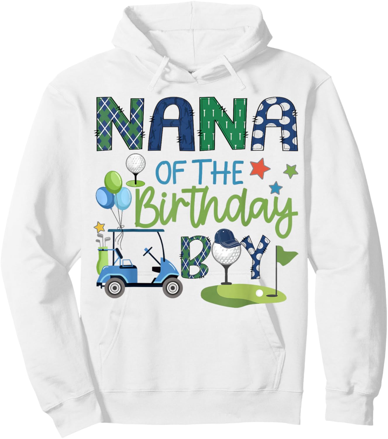 Nana Of The Birthday Boy Hole in One Golf Sport Hoodie - Hoodie | White
