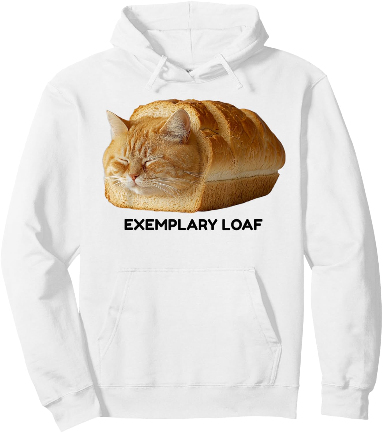 Sleeping Cat Loaf Meme Men Women Girls Kids Hoodie - Hoodie | White