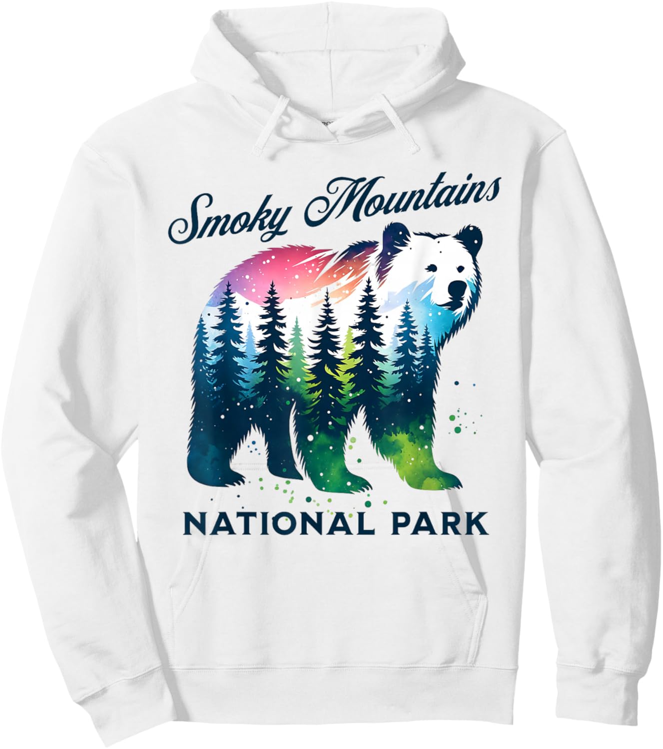 Smoky Mountains National Park Hoodie - Hoodie | White