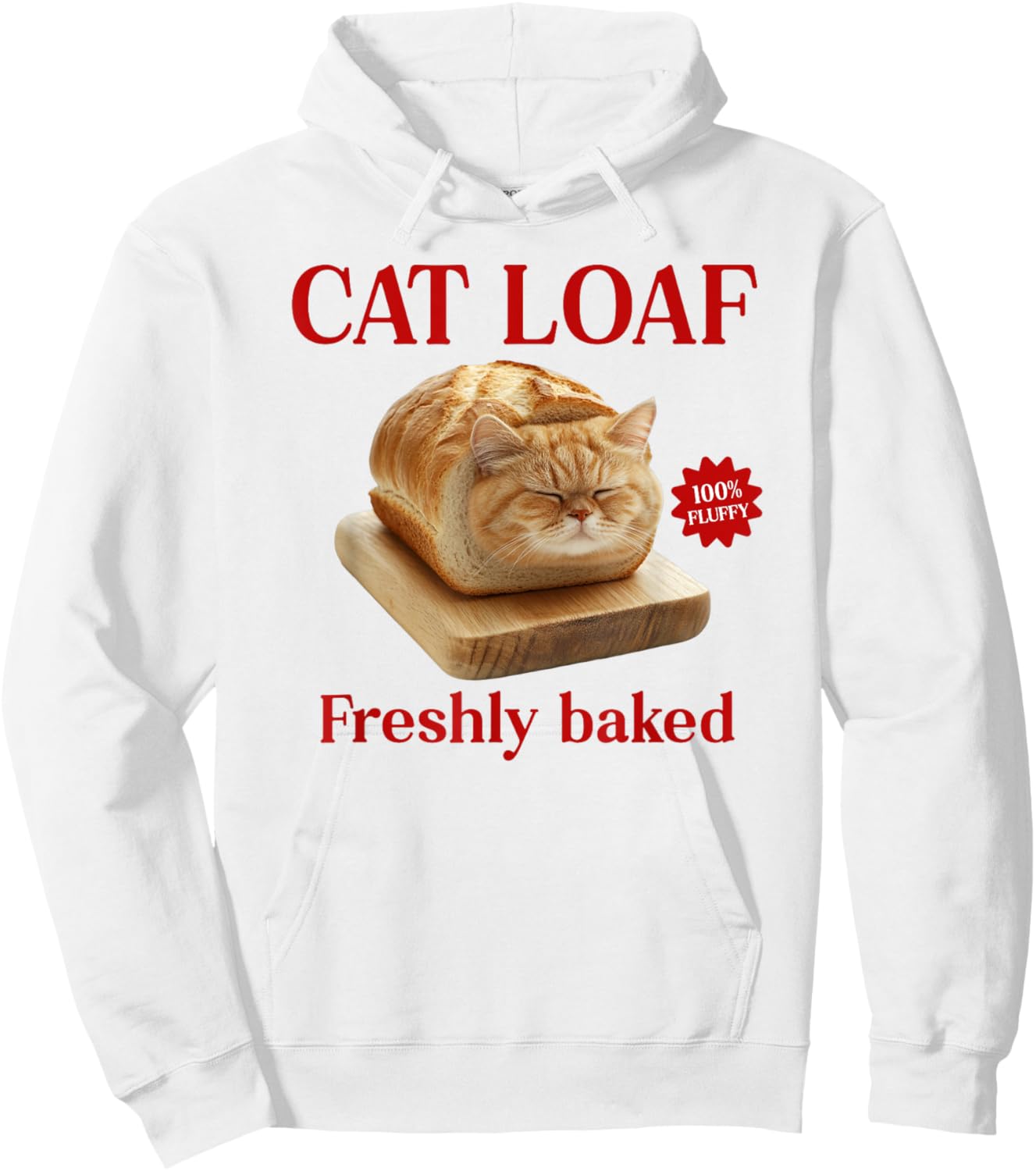 Cat Loaf Men Women Girls Kids Hoodie - Hoodie | White