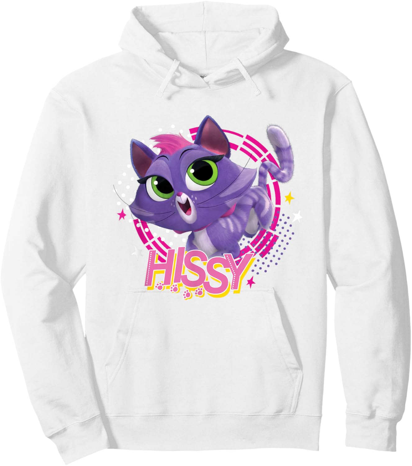 Disney Puppy Dog Pals Cute Sassy Hissy Big Chest Portrait Hoodie - Hoodie | White