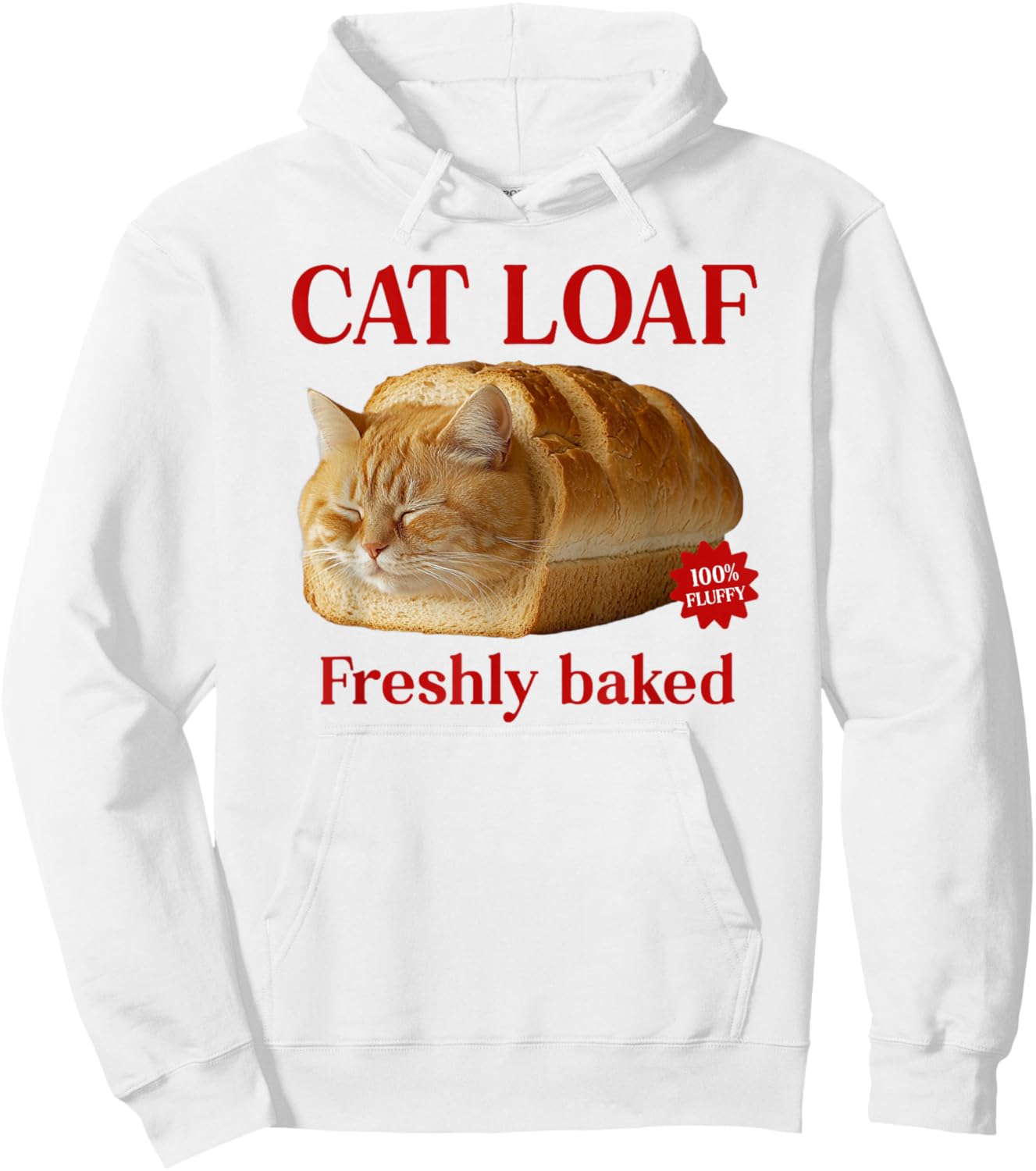 Freshly Baked Bread Cat Loaf Men Women Girls Kids Hoodie - Hoodie | White