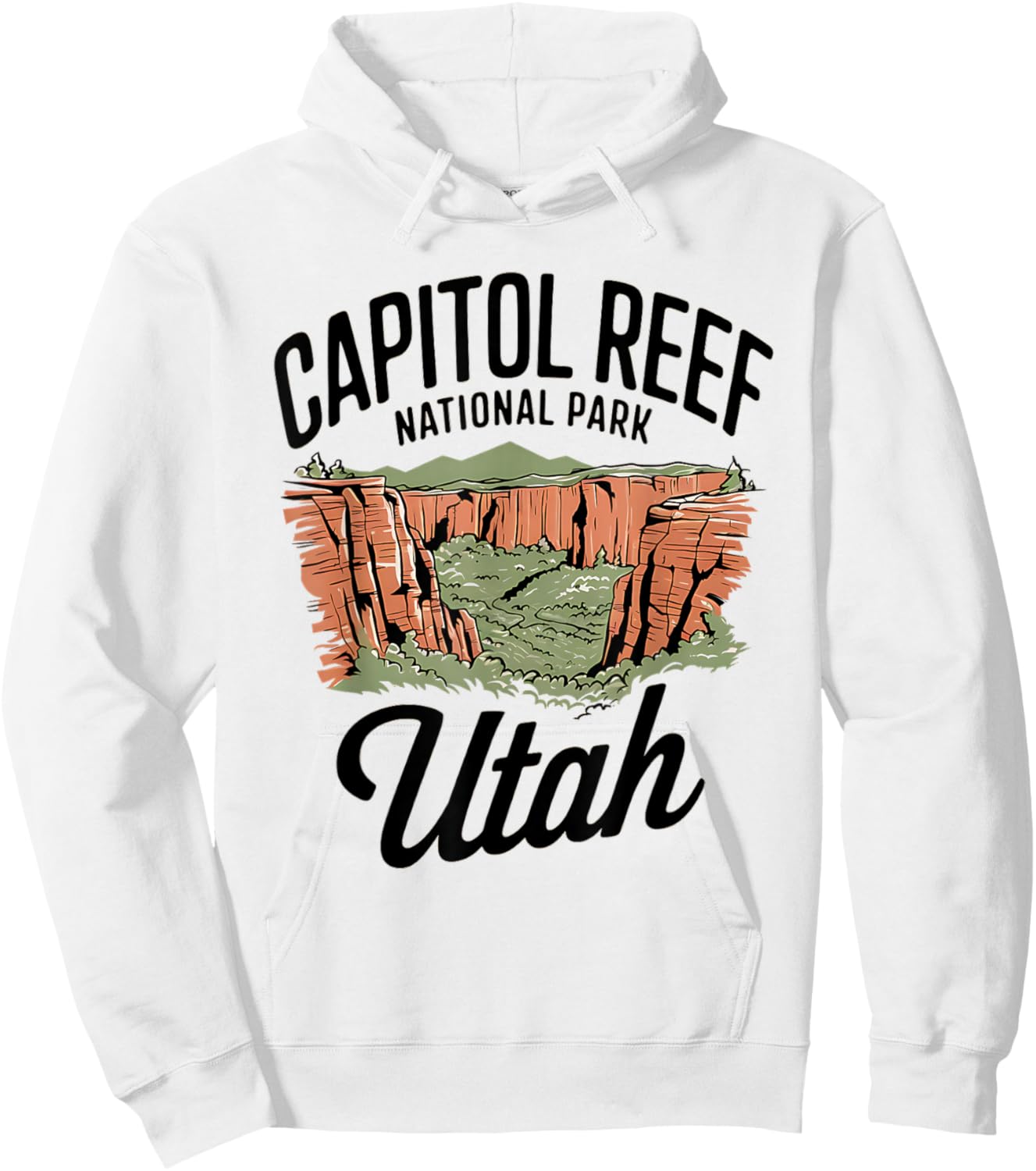 Stunning Utah Capitol Reef National Park Hoodie - Hoodie | White