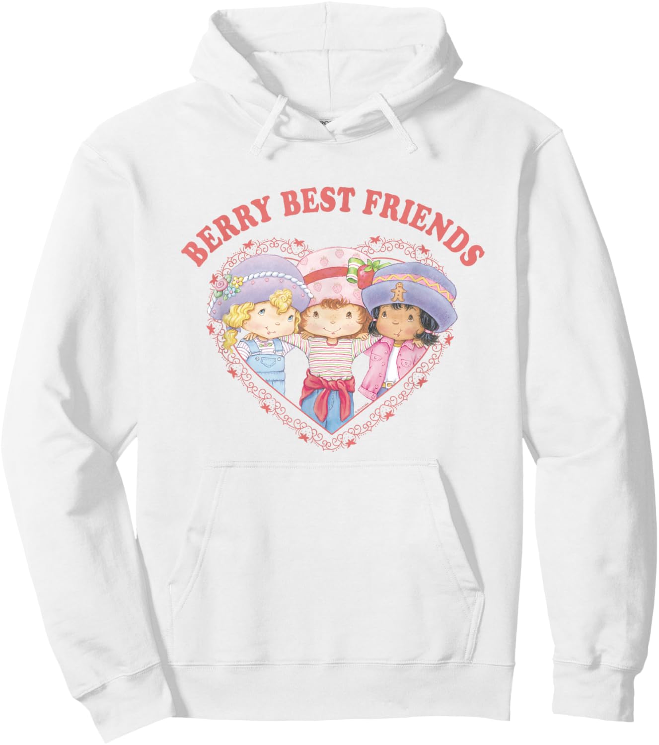 Strawberry Shortcake Berry Best Friends Group Shot Big Logo Hoodie - Hoodie | White