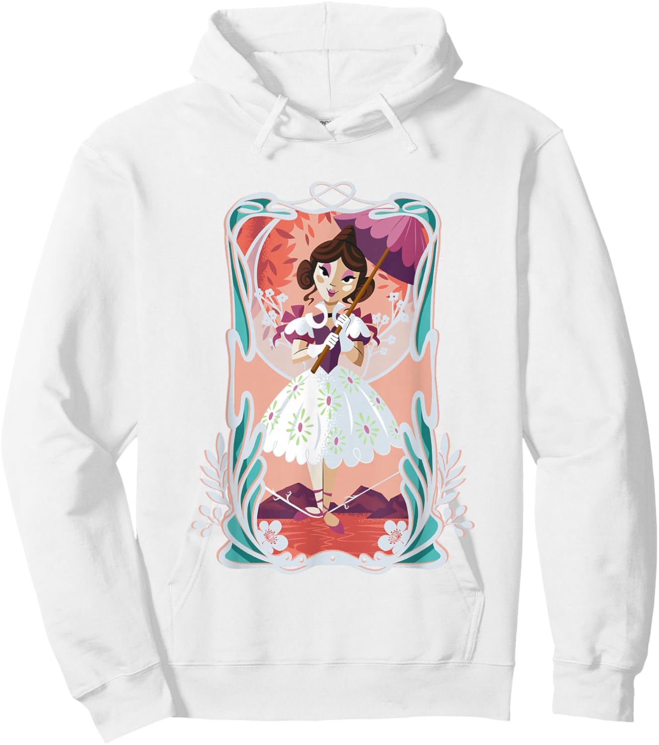 The Haunted Mansion Cute Sally Slater Tightrope Walker Frame Hoodie - Hoodie | White