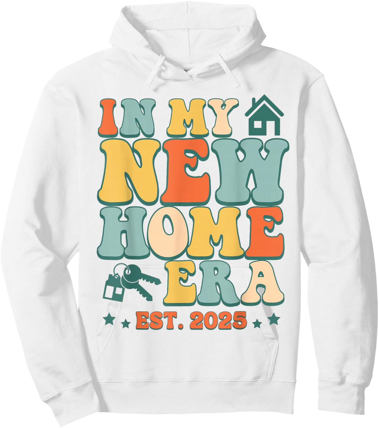 In My New Home Era, Funny New Homeowner EST. 2025 Hoodie - Hoodie | White