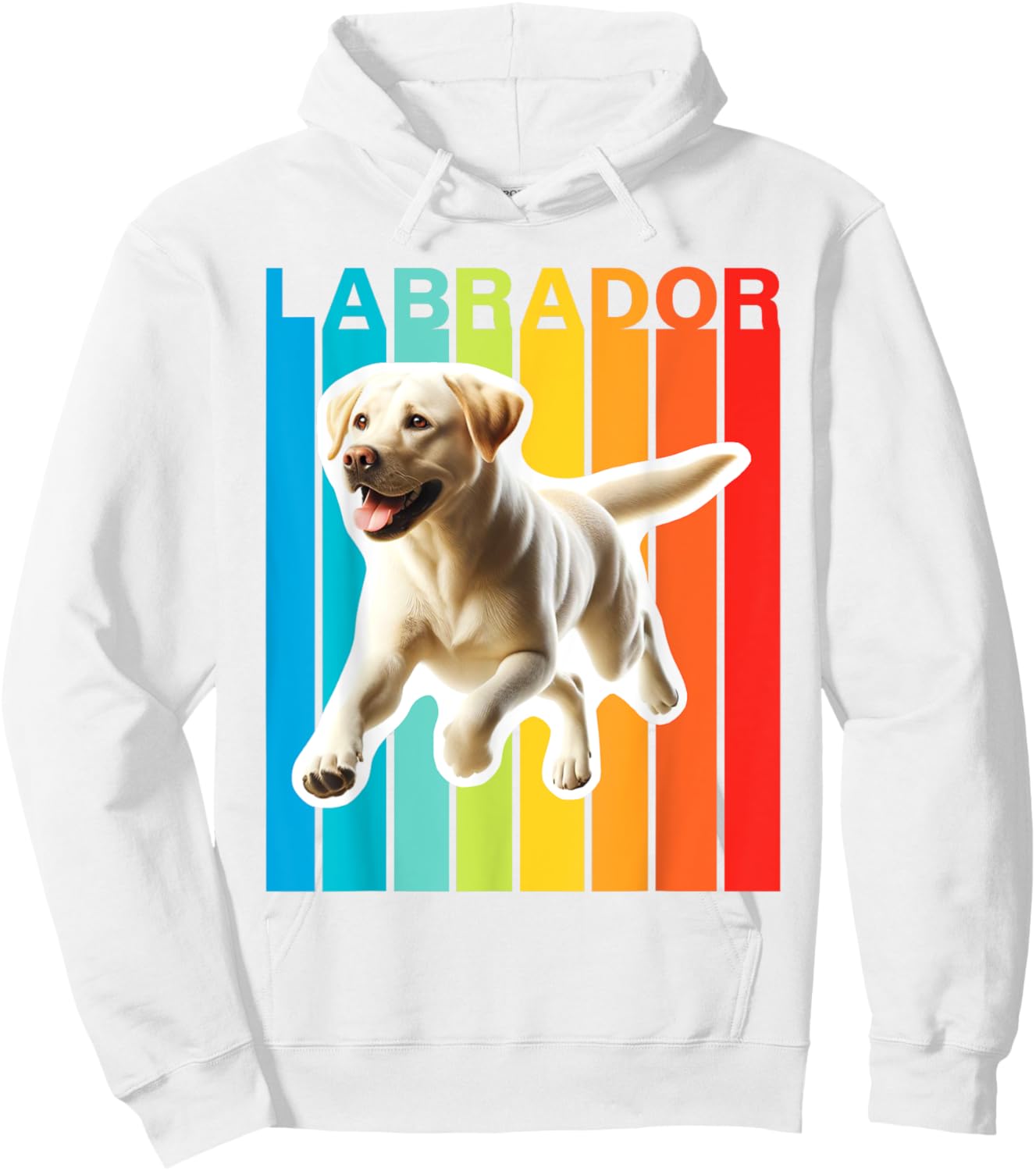 Colorful Labrador Retriever Hoodie - Hoodie | White