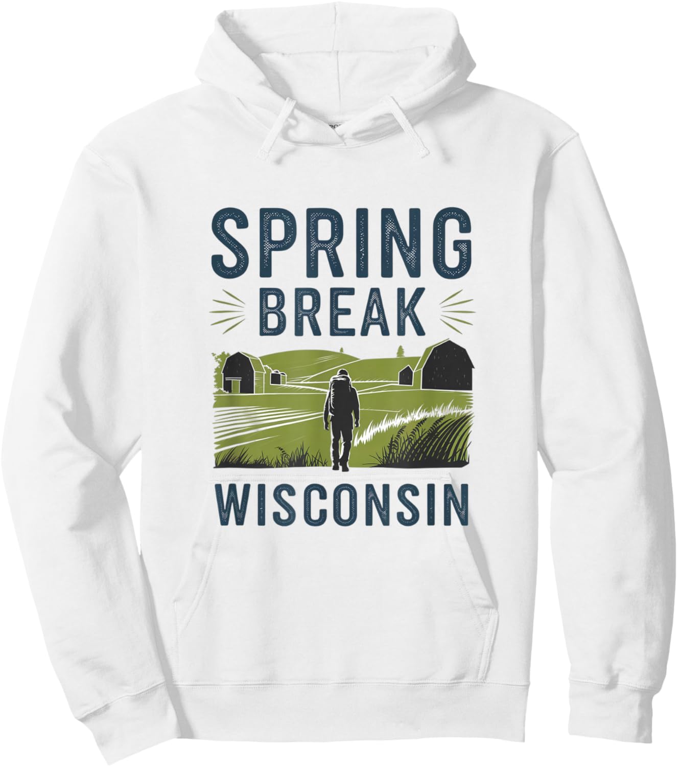 Spring Break 2025 Wisconsin Hoodie - Hoodie | White
