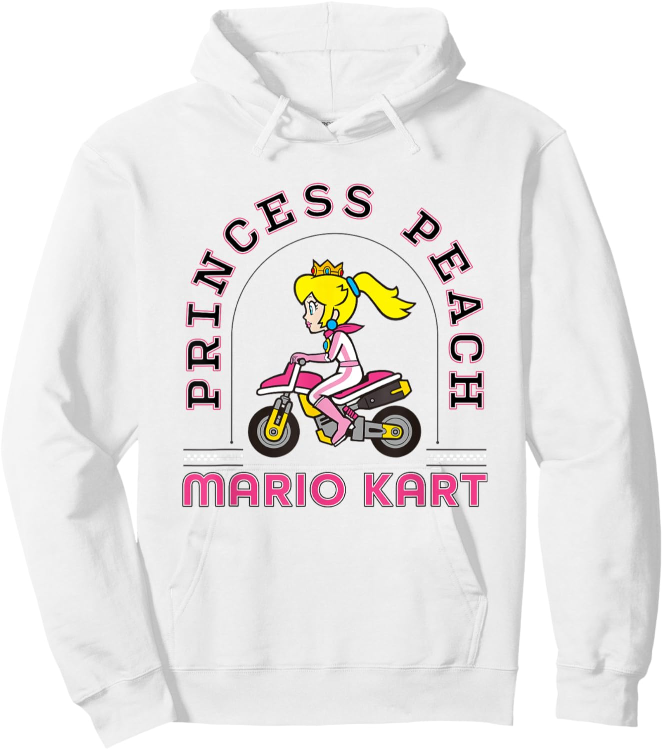 Mario Kart Princess Peach Rally Driver Classic Collegiate Hoodie - Hoodie | White
