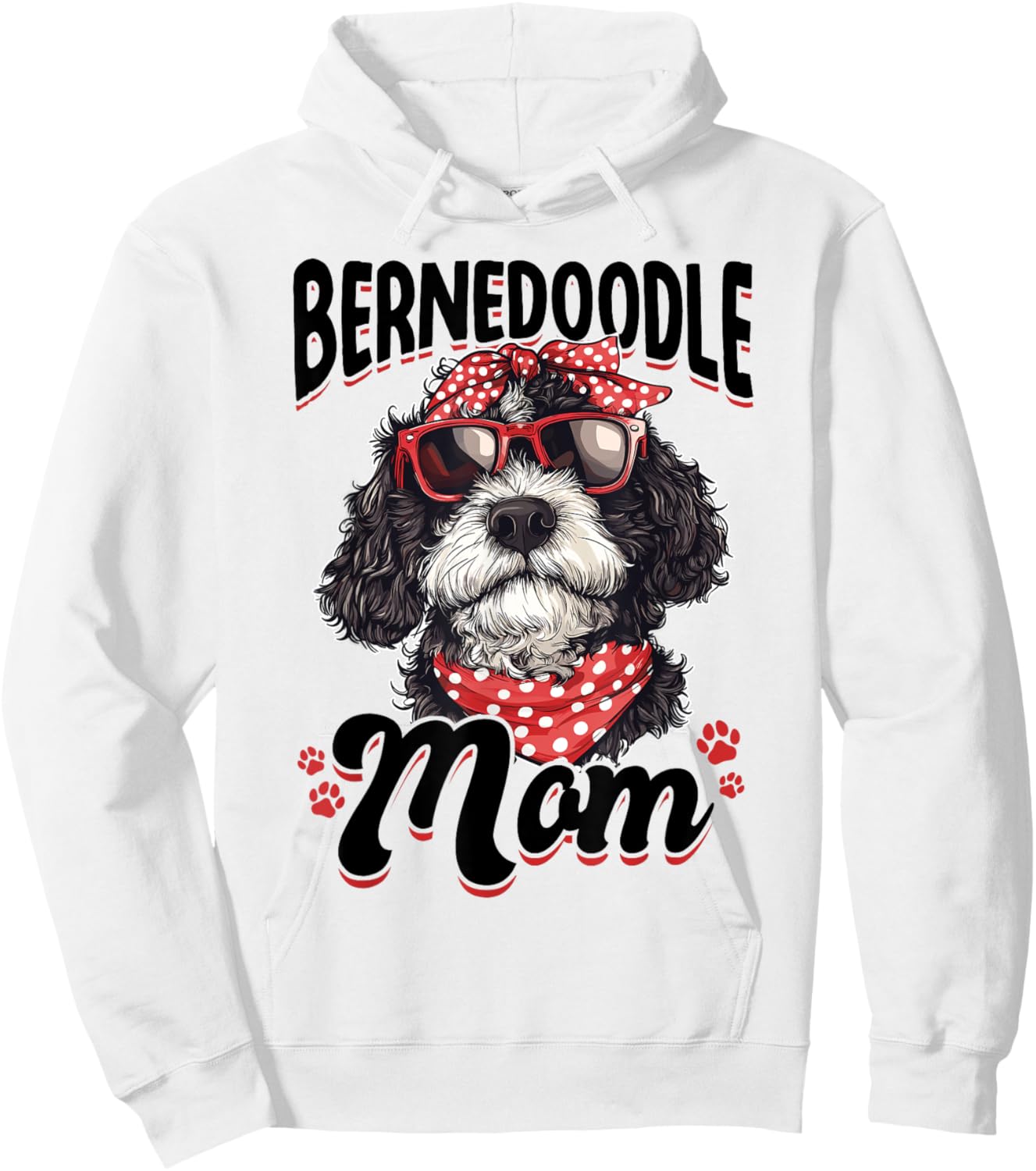 Bernedoodle Dog Breed Bernedoodle Mom Women Kids Hoodie - Hoodie | White