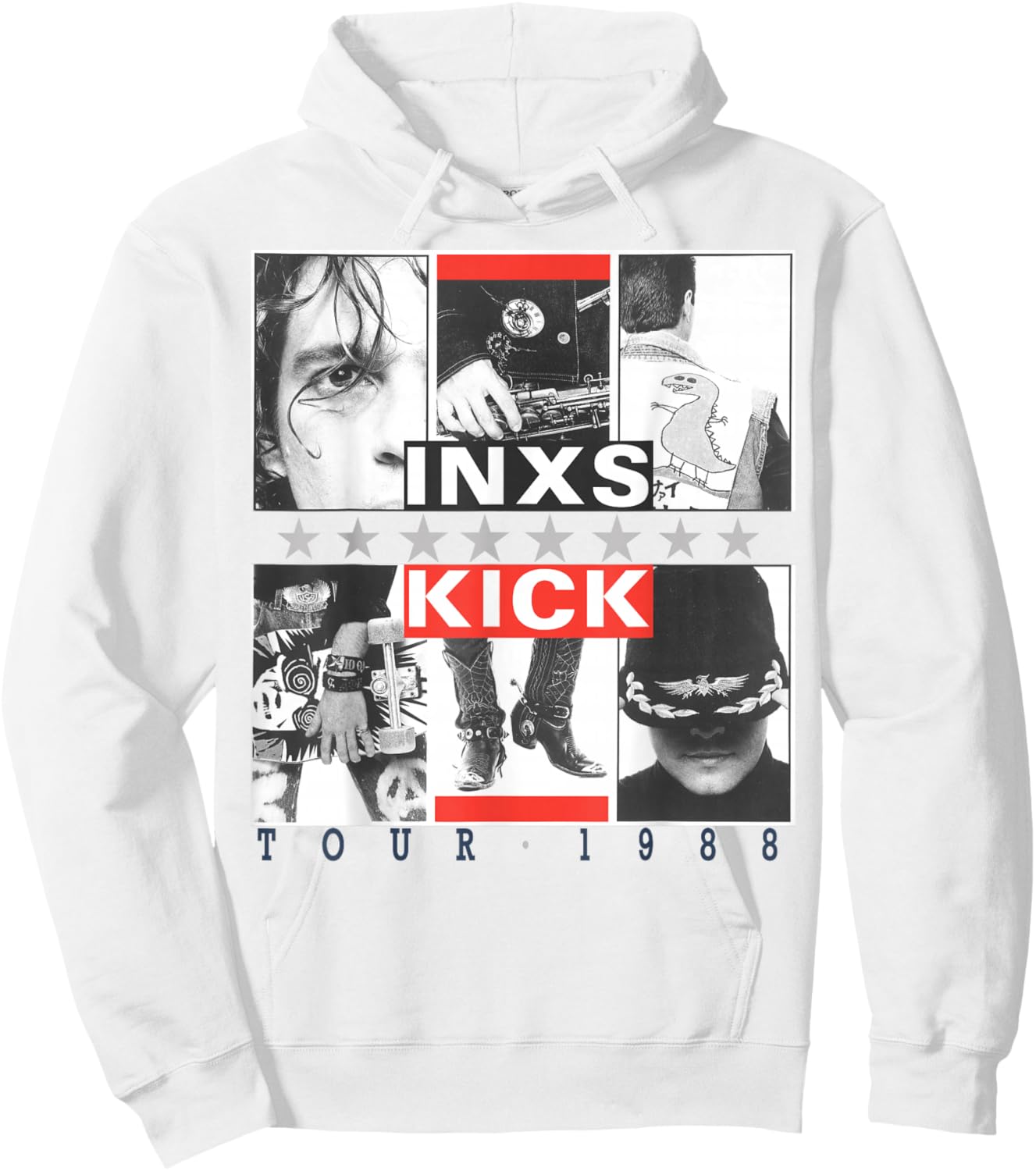 INXS – Kick Inner Cover Hoodie - Hoodie | White