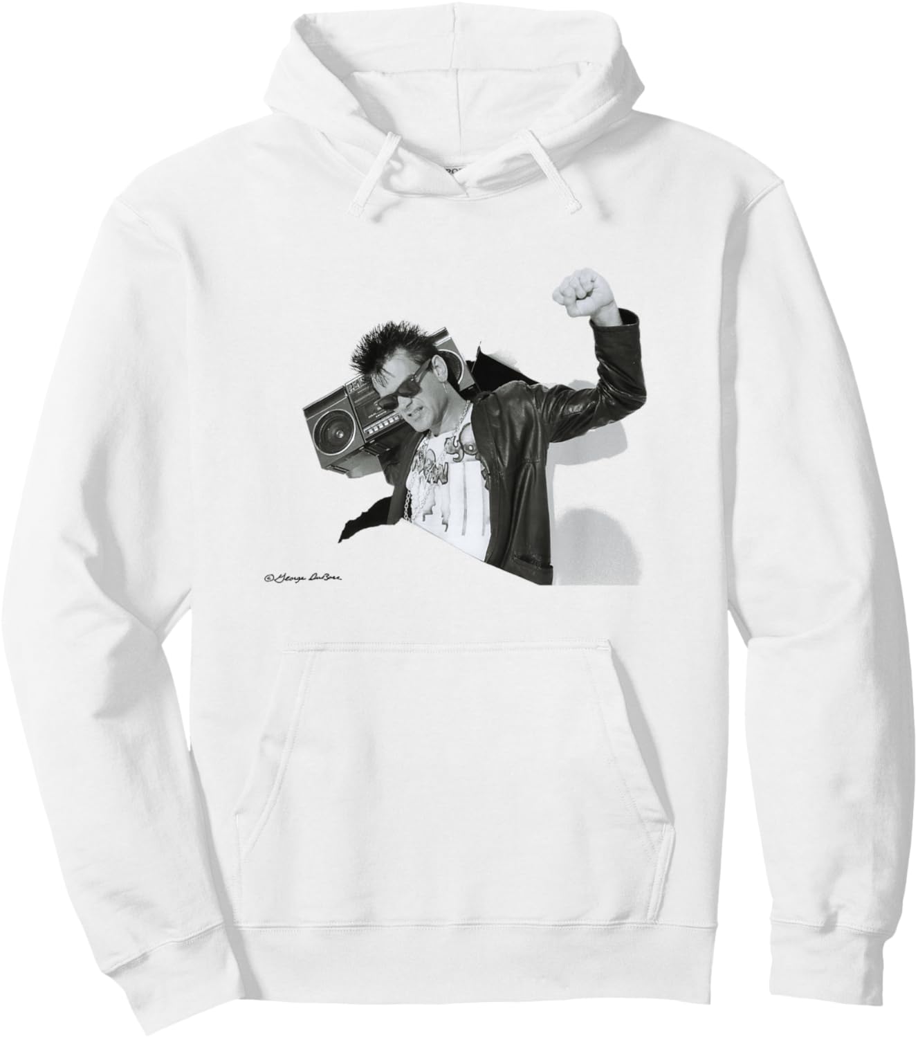 Dee Dee King Bassist Of The Ramones By George DuBose Hoodie - Hoodie | White