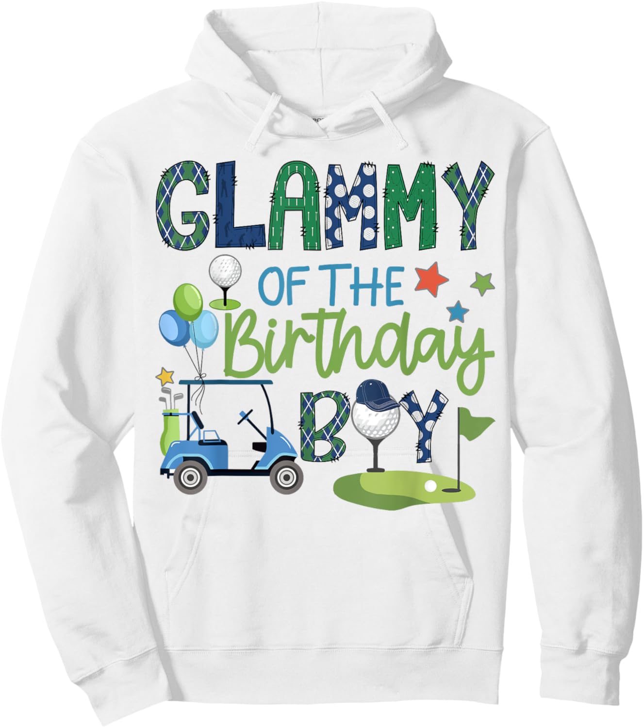 Glammy Of The Birthday Boy Hole in One Golf Sport Hoodie - Hoodie | White