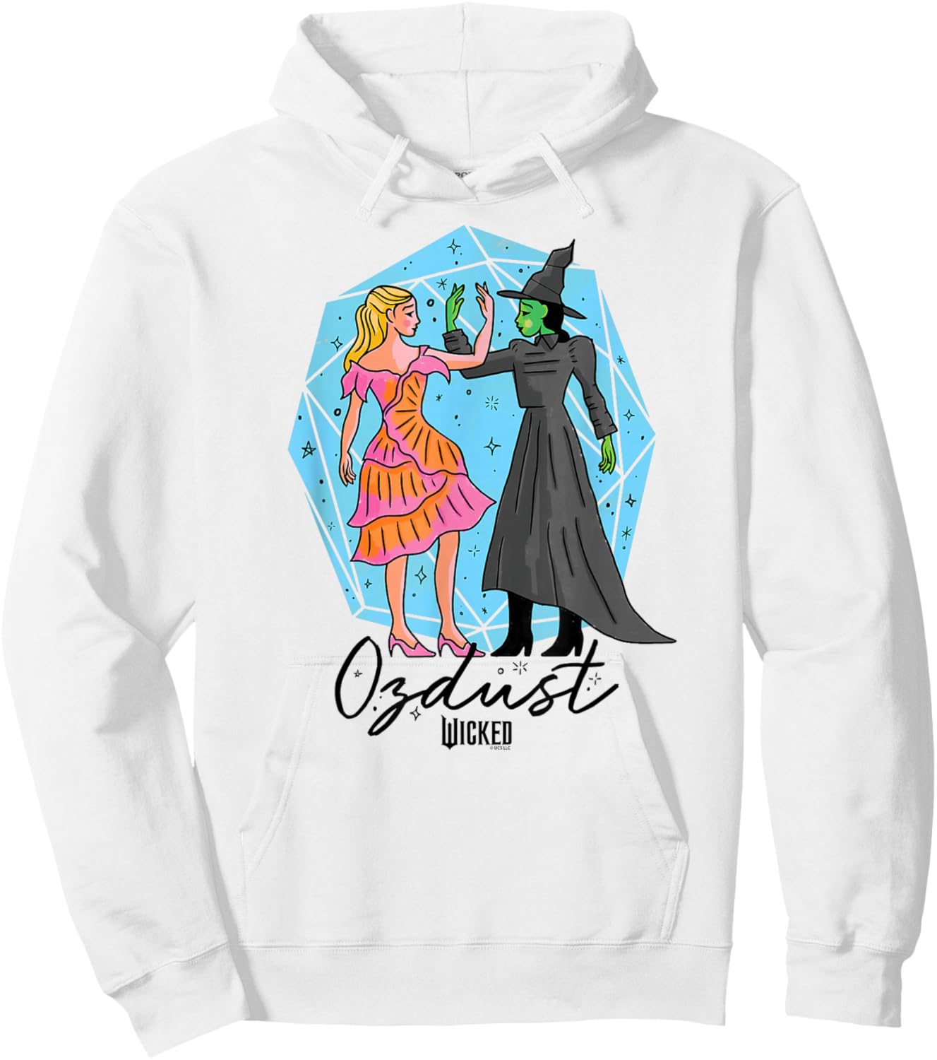 Wicked Glinda & Elphaba Ozdust Hoodie - Hoodie | White