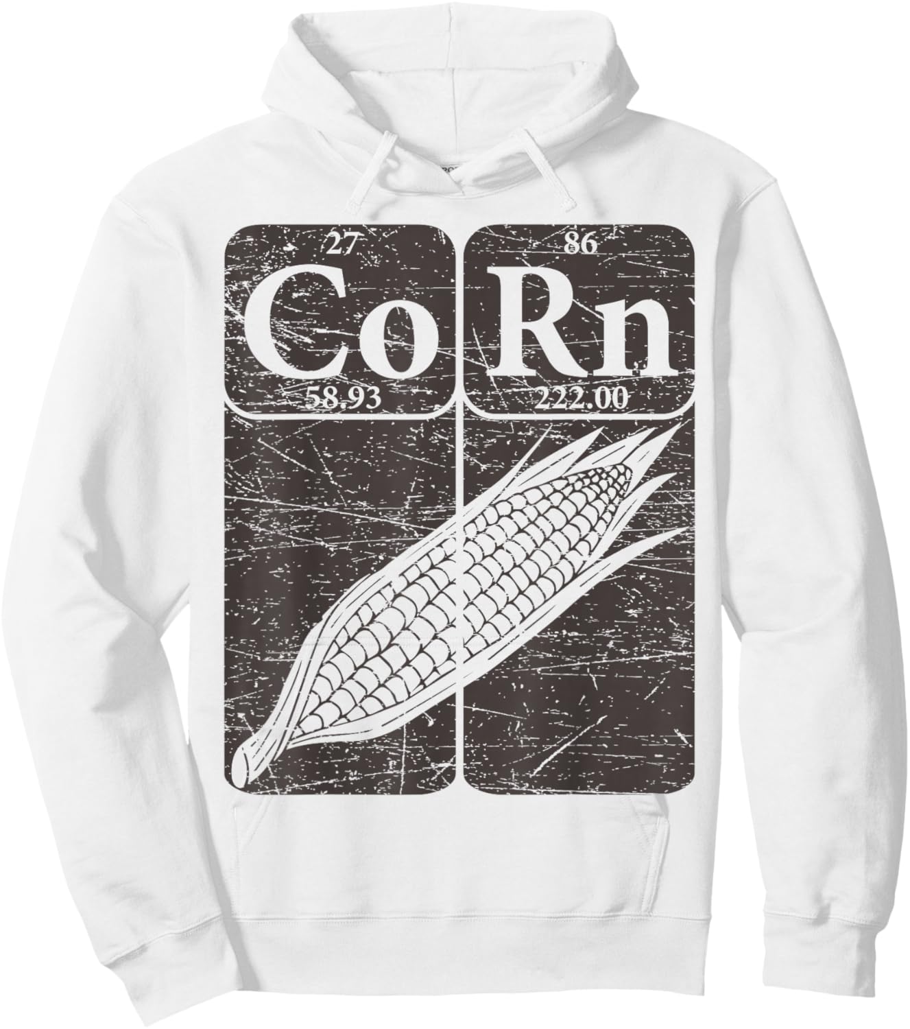 Corn Periodic Table Elements Corn Lover Retro Sweet Corn Hoodie - Hoodie | White