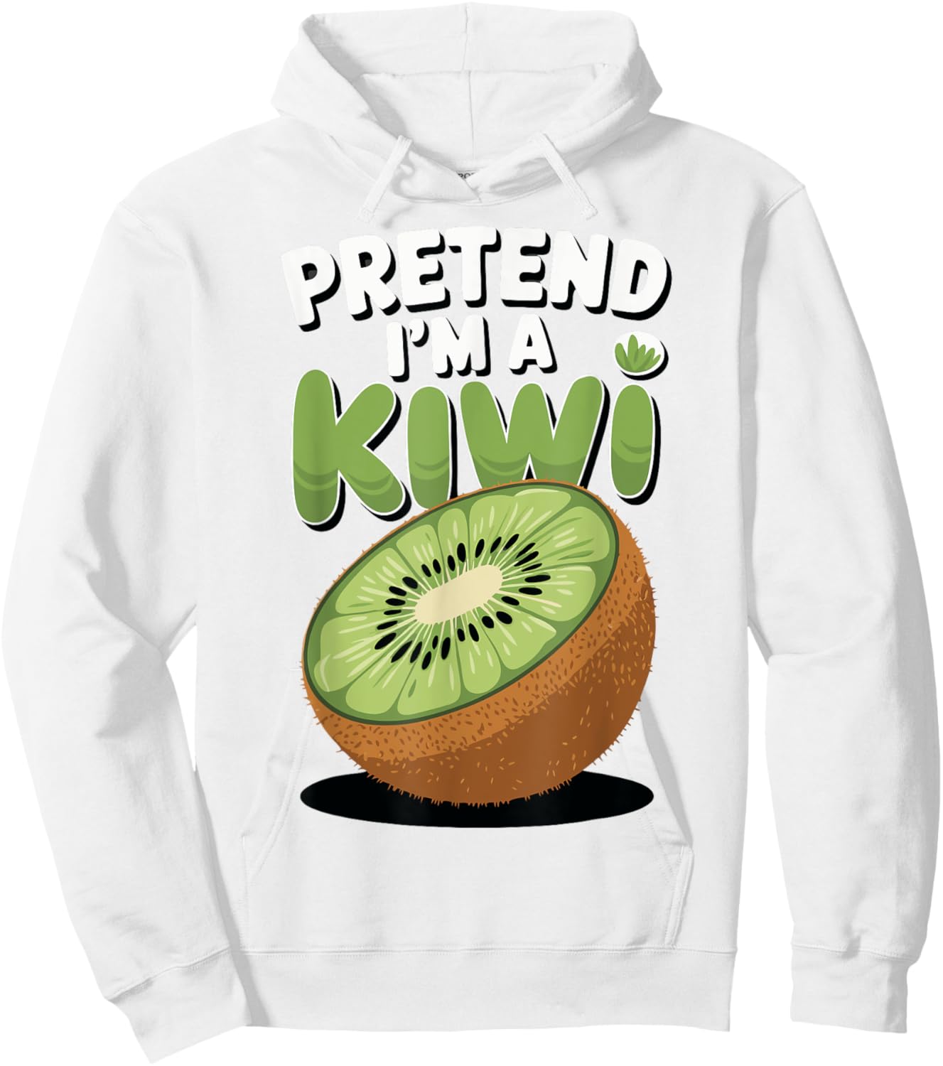 Pretend I'm A Kiwi Hoodie - Hoodie | White