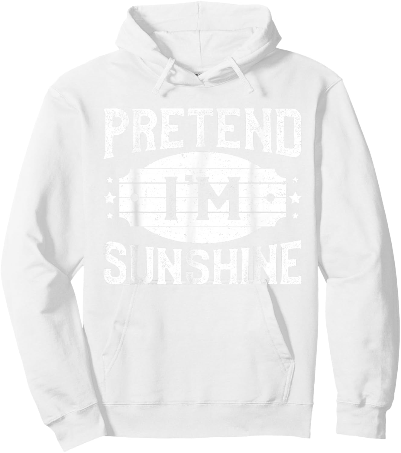 Pretend I'm Sunshine Matching Costume Lazy Halloween Party Hoodie - Hoodie | White