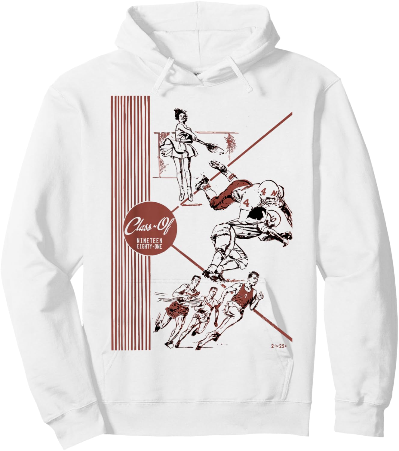 Class of 1981 Old School Retro Vintage Nostalgia Gen X Best Hoodie - Hoodie | White
