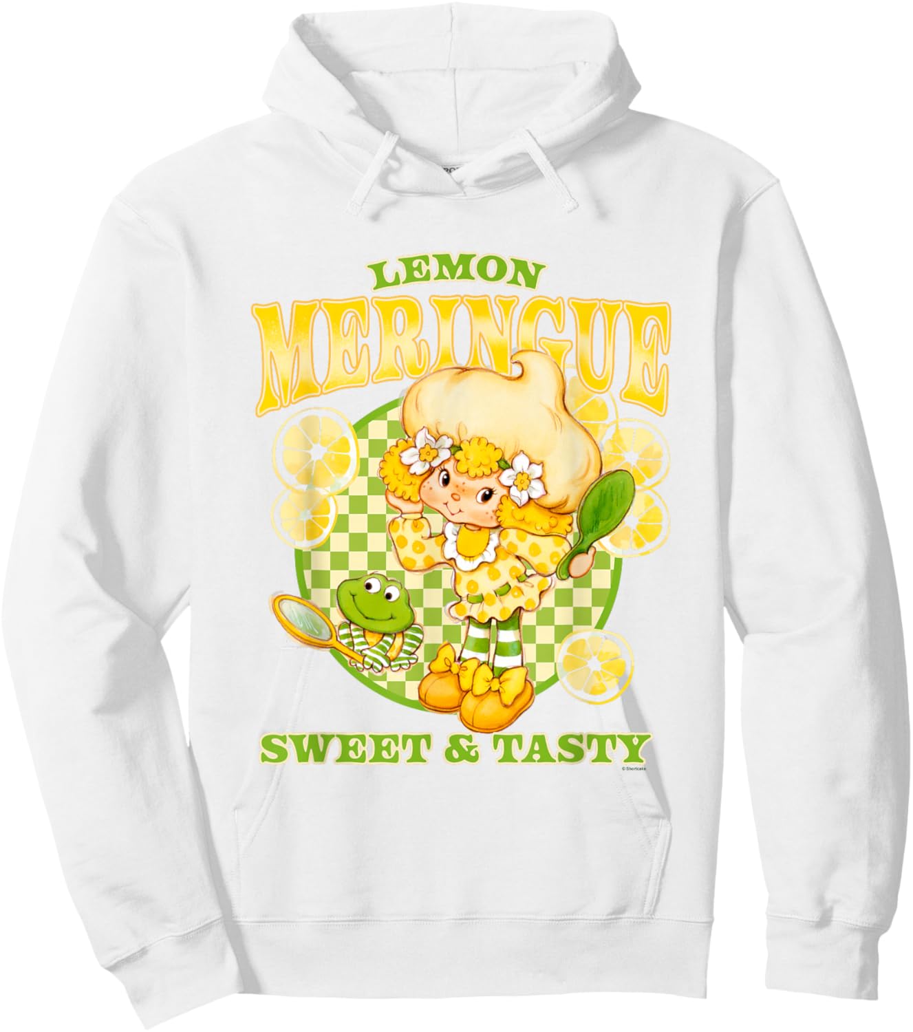 Strawberry Shortcake Lemon Meringue Sweet & Tasty Retro Logo Hoodie - Hoodie | White