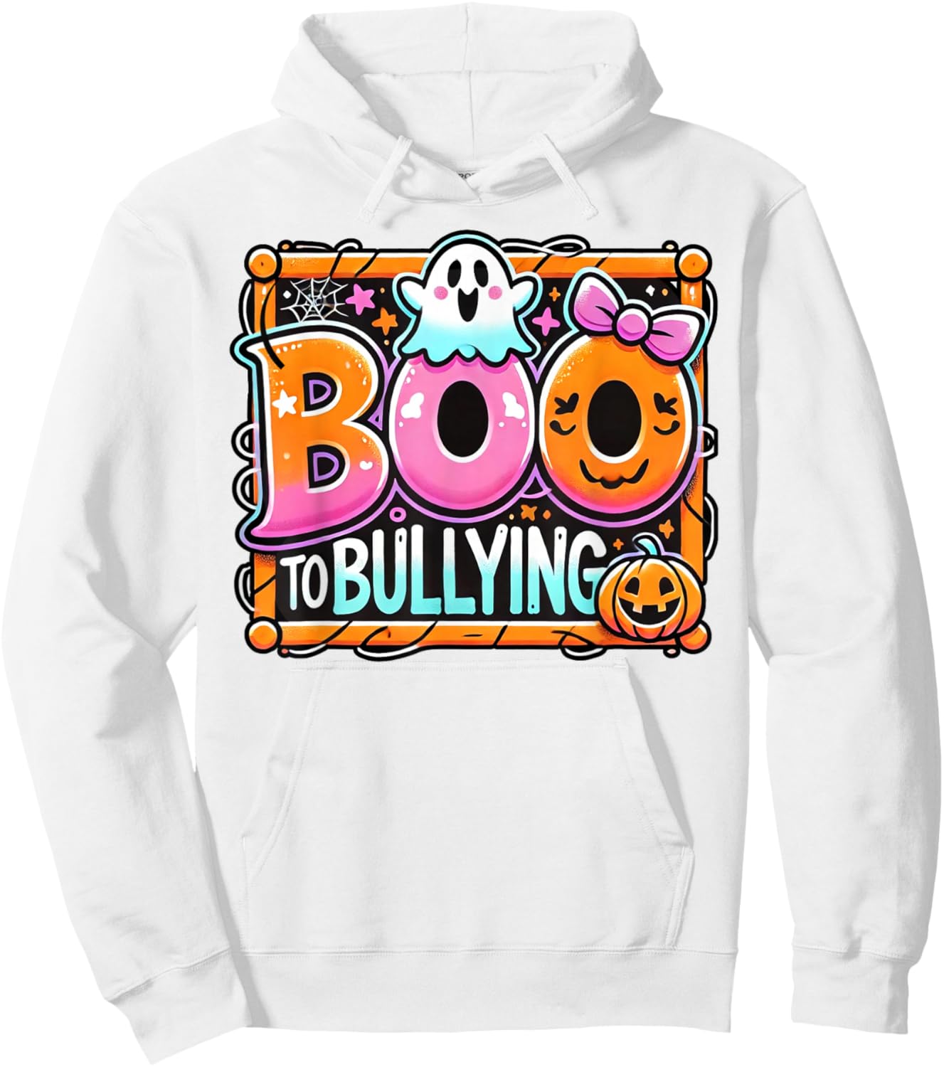 Boo To Bullying Shirt Unity Day Cute Ghost Halloween Hoodie - Hoodie | White