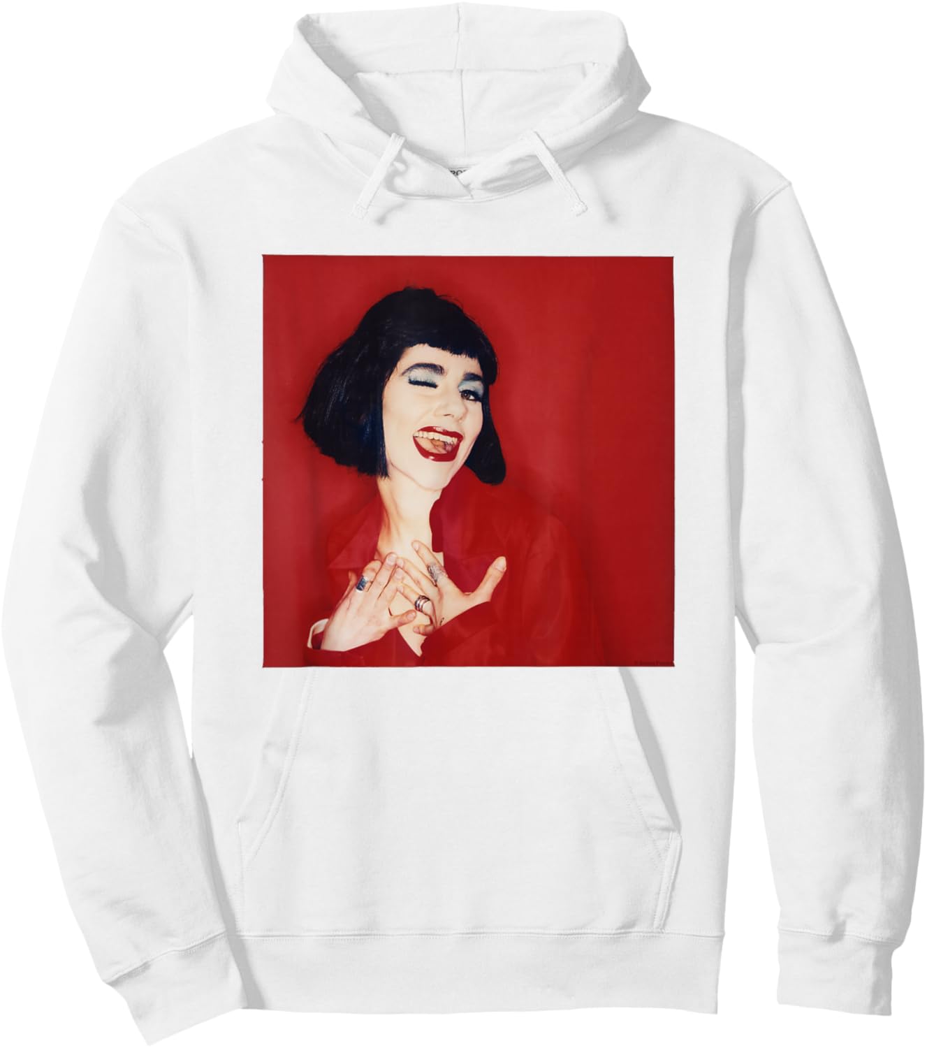 PJ Harvey Red Photo Shoot 1995 By Simon Fowler Hoodie - Hoodie | White
