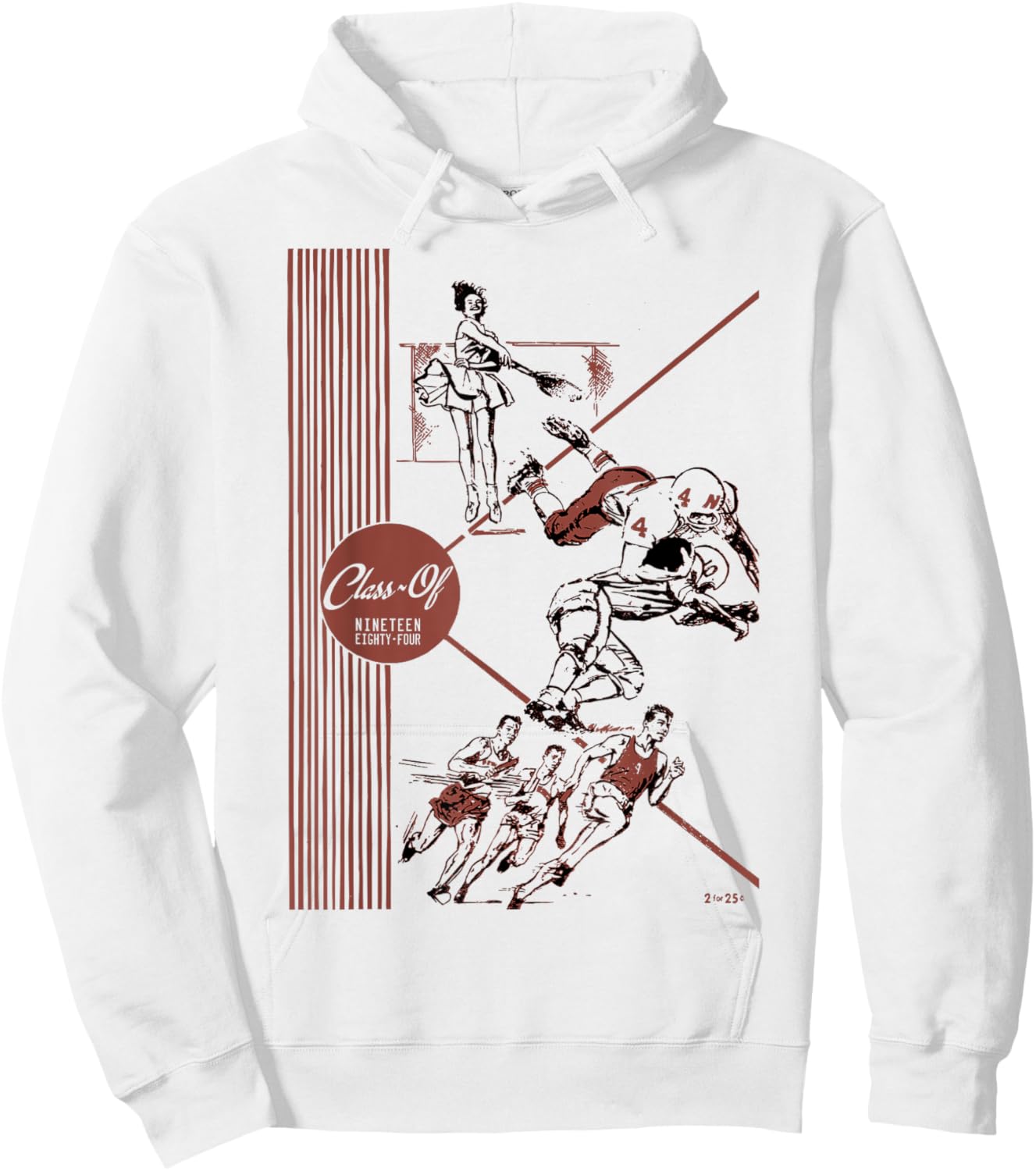 Class of 1984 Old School Retro Vintage Nostalgia Gen X Best Hoodie - Hoodie | White