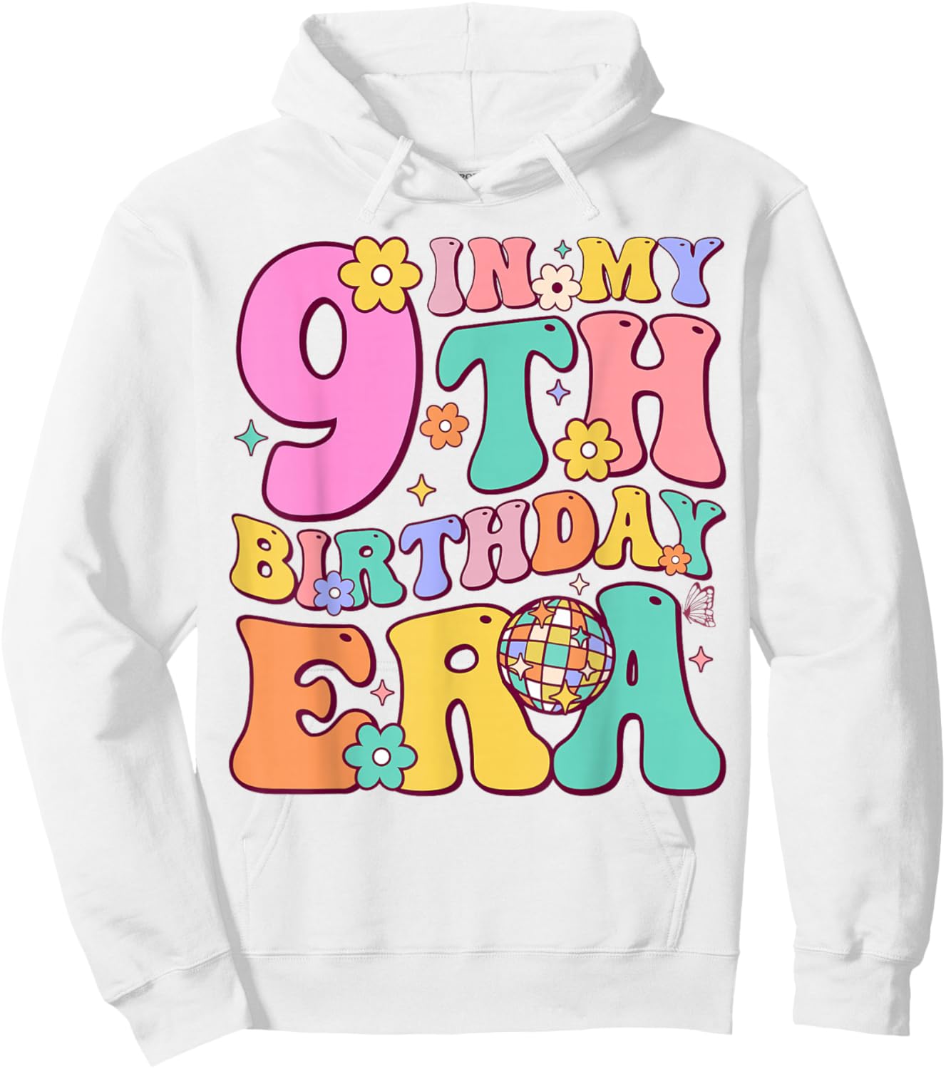 In My Nine Year Old Era Girl Boy 9th Birthday 9 Year Old Hoodie - Hoodie | White