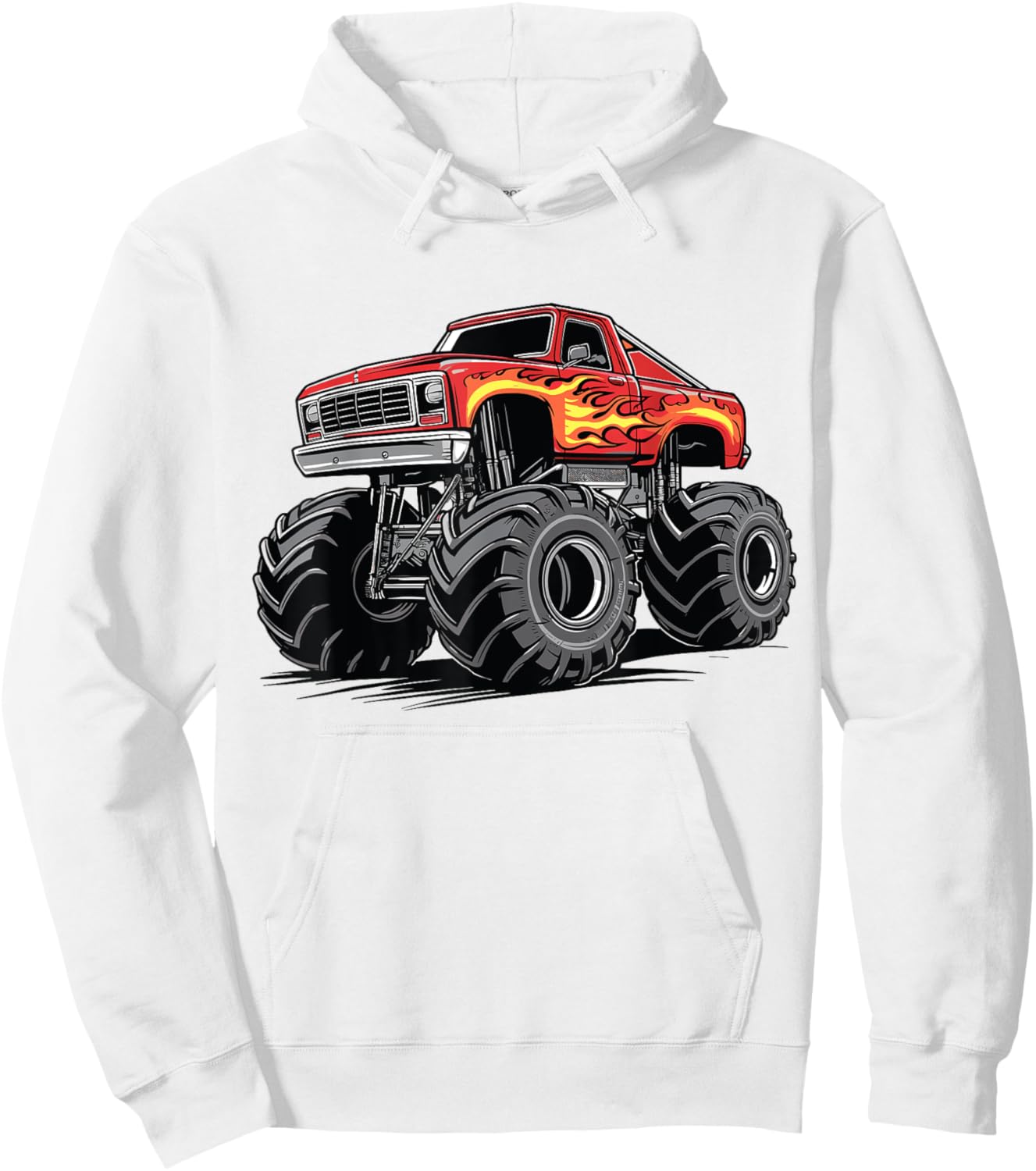 Monster Truck for toddlers Youth & Adults Hoodie - Hoodie | White