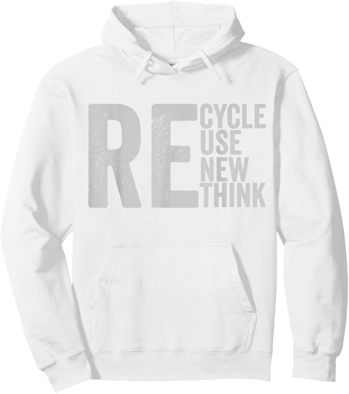 Recycle Reuse Renew Rethink Earth Day Environmental Activism Hoodie - Hoodie | White