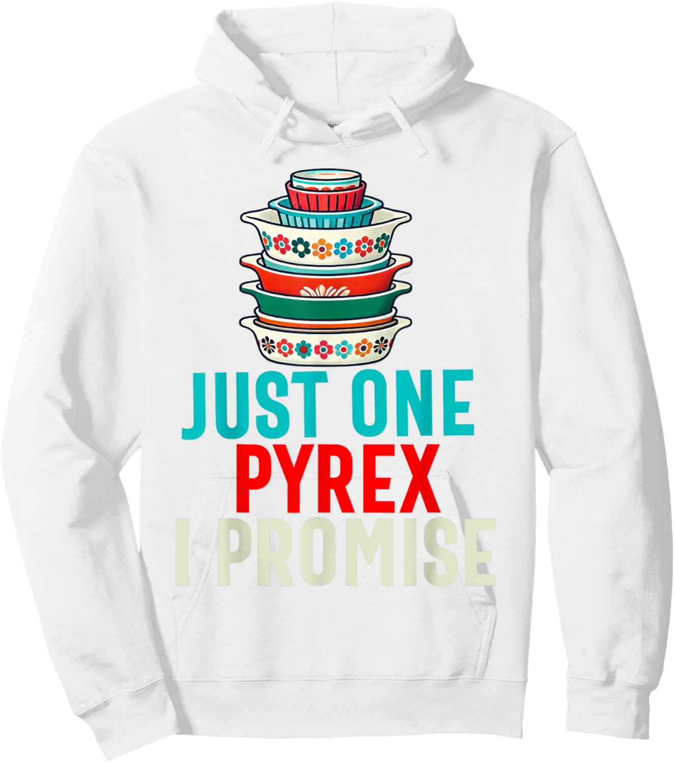 Pyrex Vintage Kitchenware Collector Pattern Kitchen Bowls Hoodie - Hoodie | White