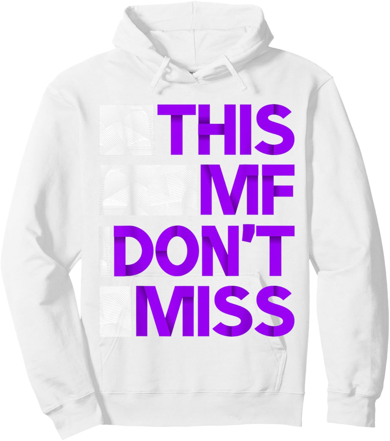 Purple and Golds This MF Don't Miss-golds & Purple Graphic Hoodie - Hoodie | White