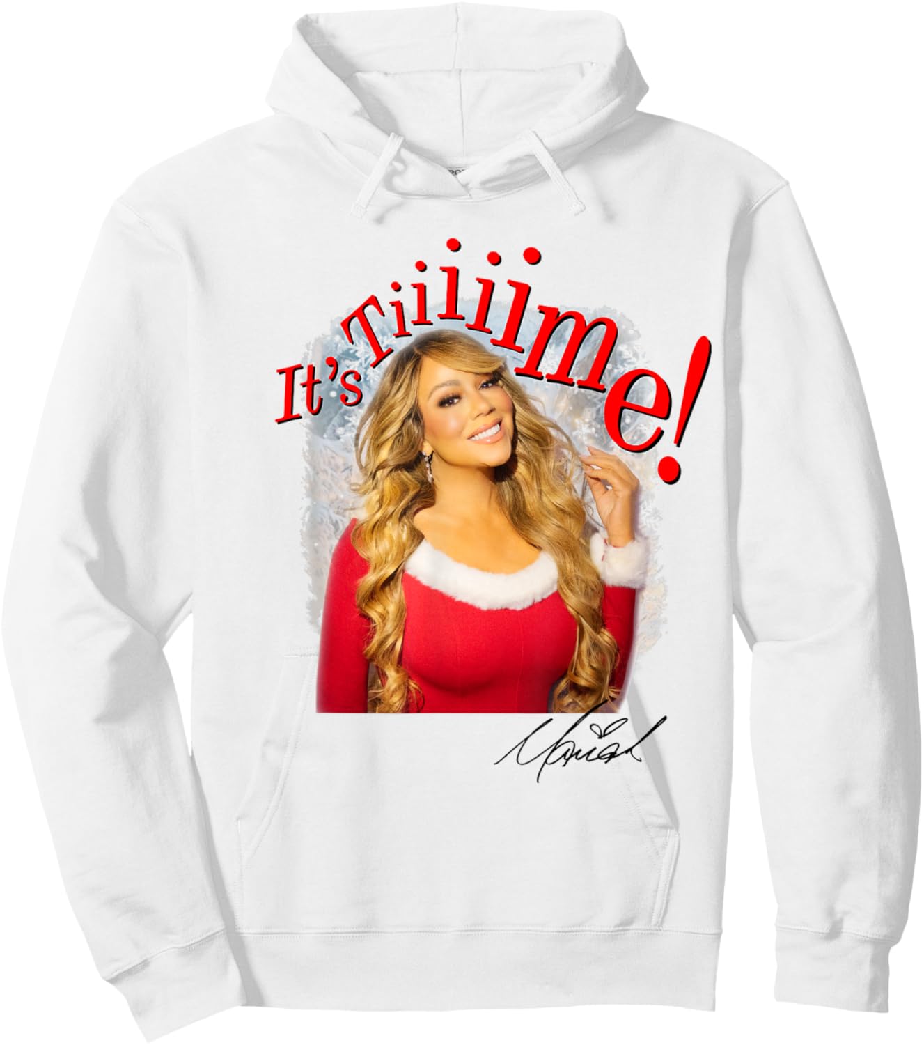 Mariah Carey Official It's Time 30th Anniversary Hoodie - Hoodie | White