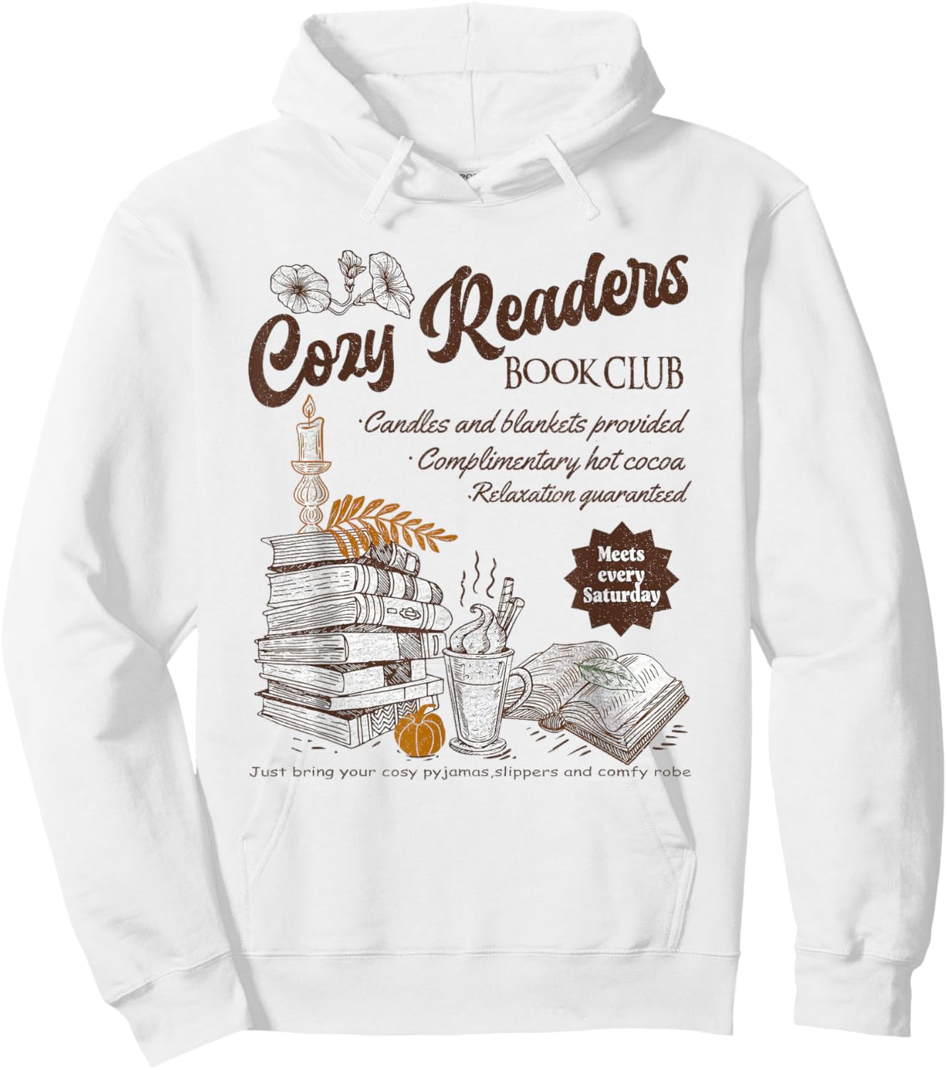 Cozy Readers Book Club Cozy Girl Book Club Hoodie - Hoodie | White