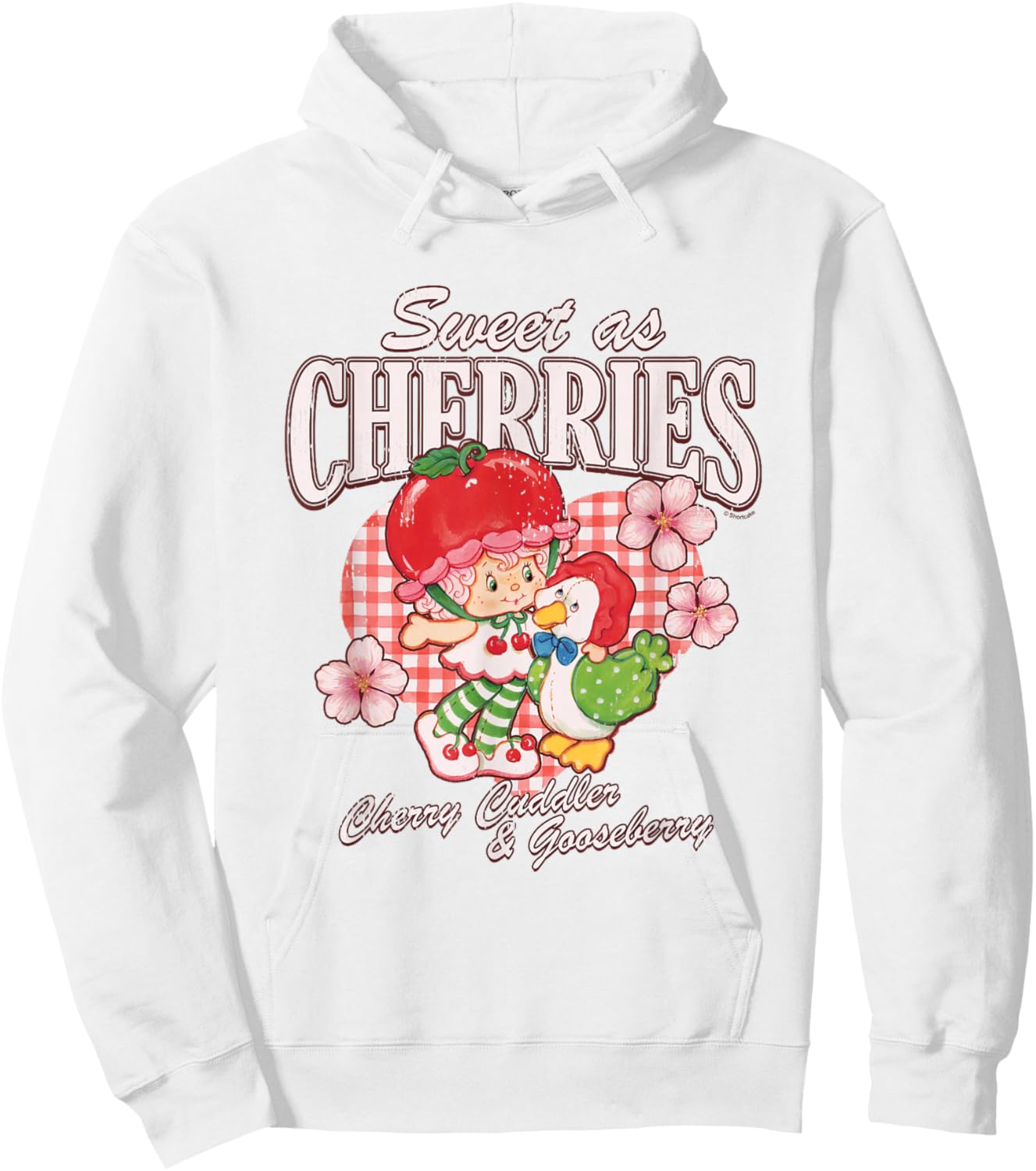 Strawberry Shortcake Sweet As Cherries Cherry & Gooseberry Hoodie - Hoodie | White