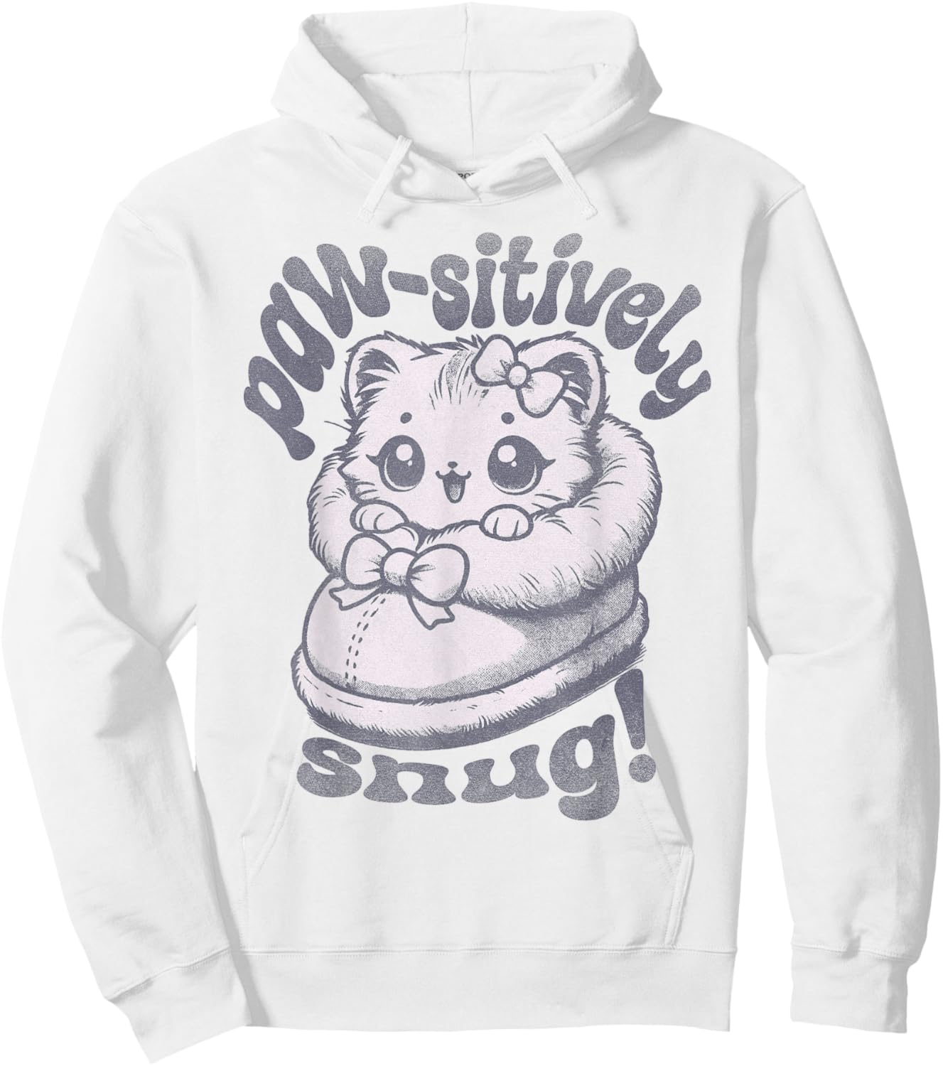 Vintage Inspired Retro Meme Cat Perfect Hideout Hoodie - Hoodie | White