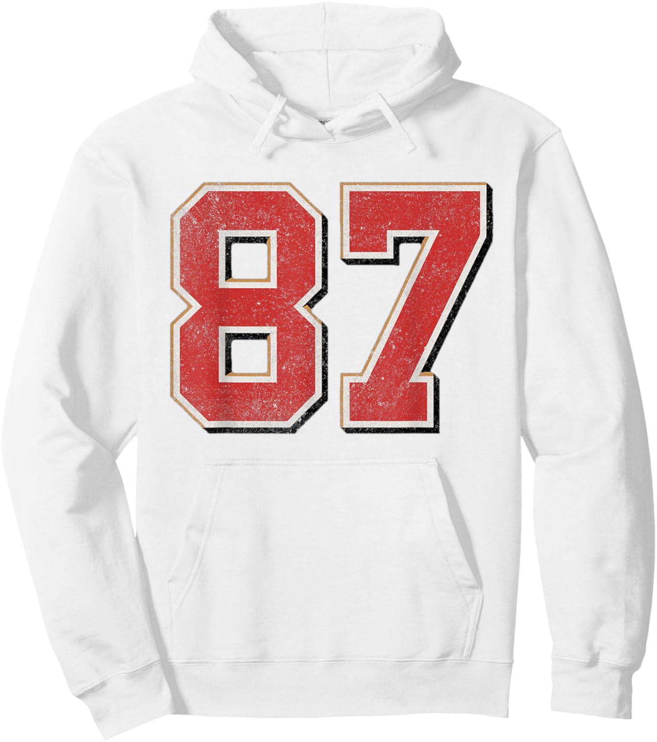 In My Number 87 Era Vintage Retro Hoodie - Hoodie | White