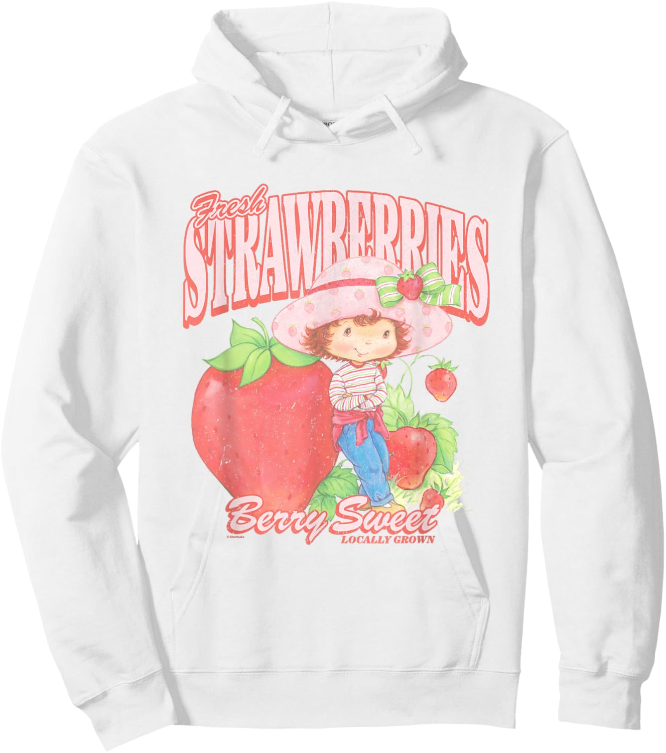 Strawberry Shortcake Fresh Strawberries Berry Sweet Retro Hoodie - Hoodie | White